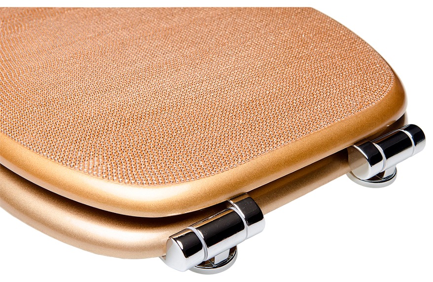 Sanilo WC-Sitz »Crystal Gold«, mit Absenkautomatik