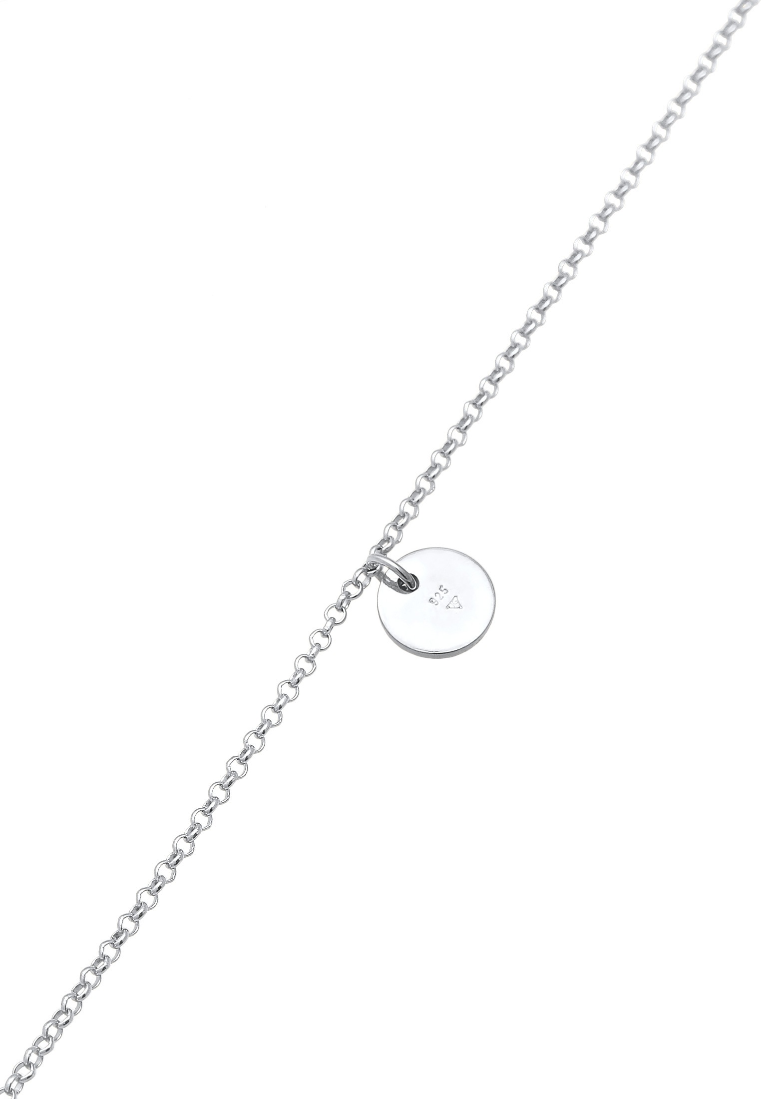 Elli Fußkette »Fußschmuck Plättchen Boho Style 925 Silber«