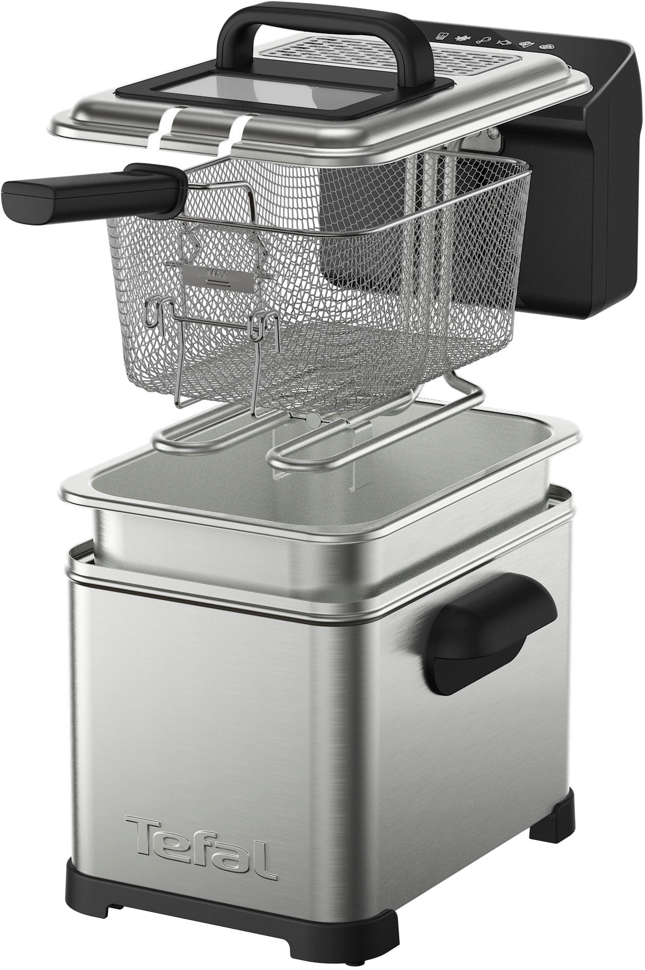 Tefal Fritteuse »FR507D Family Pro Digital« 2400 W Fassungsvermögen 4 l 4 L, spülmaschinengeeignet, digitaler LED-Bildschirm