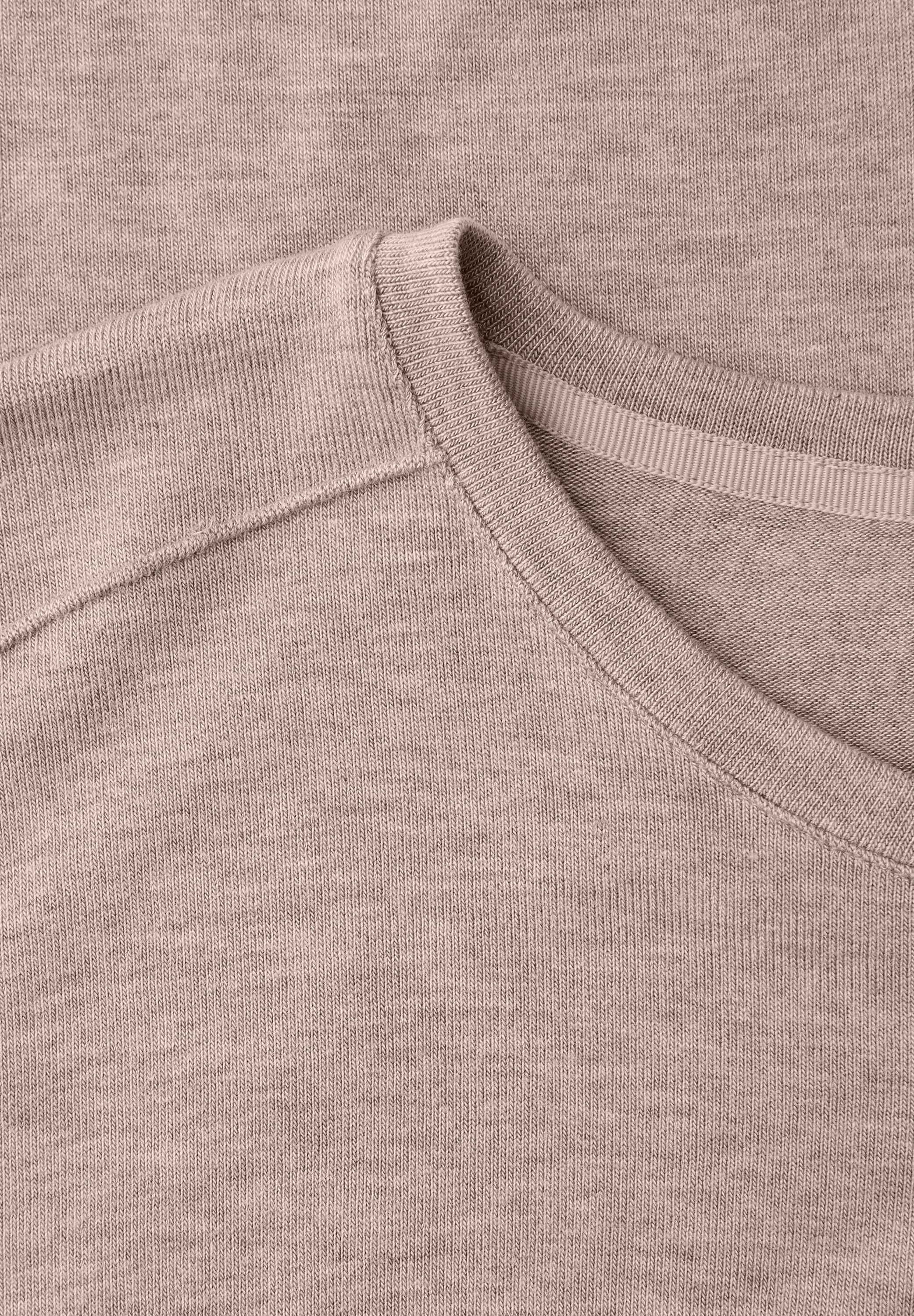 STREET ONE 3/4-Arm-Shirt im Melange-Look