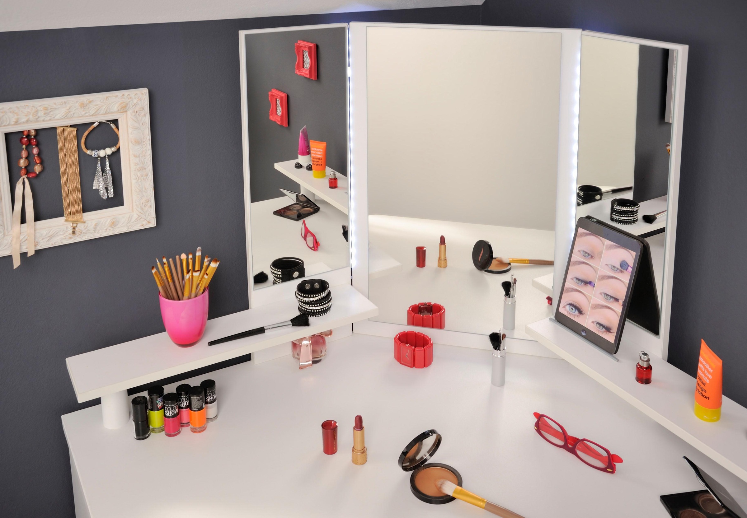 Parisot Jugendzimmer-Set »Sleep«, (Set, 2 tlg., Stauraumbett und Schminktisch), Stauraumbett und Schminktisch