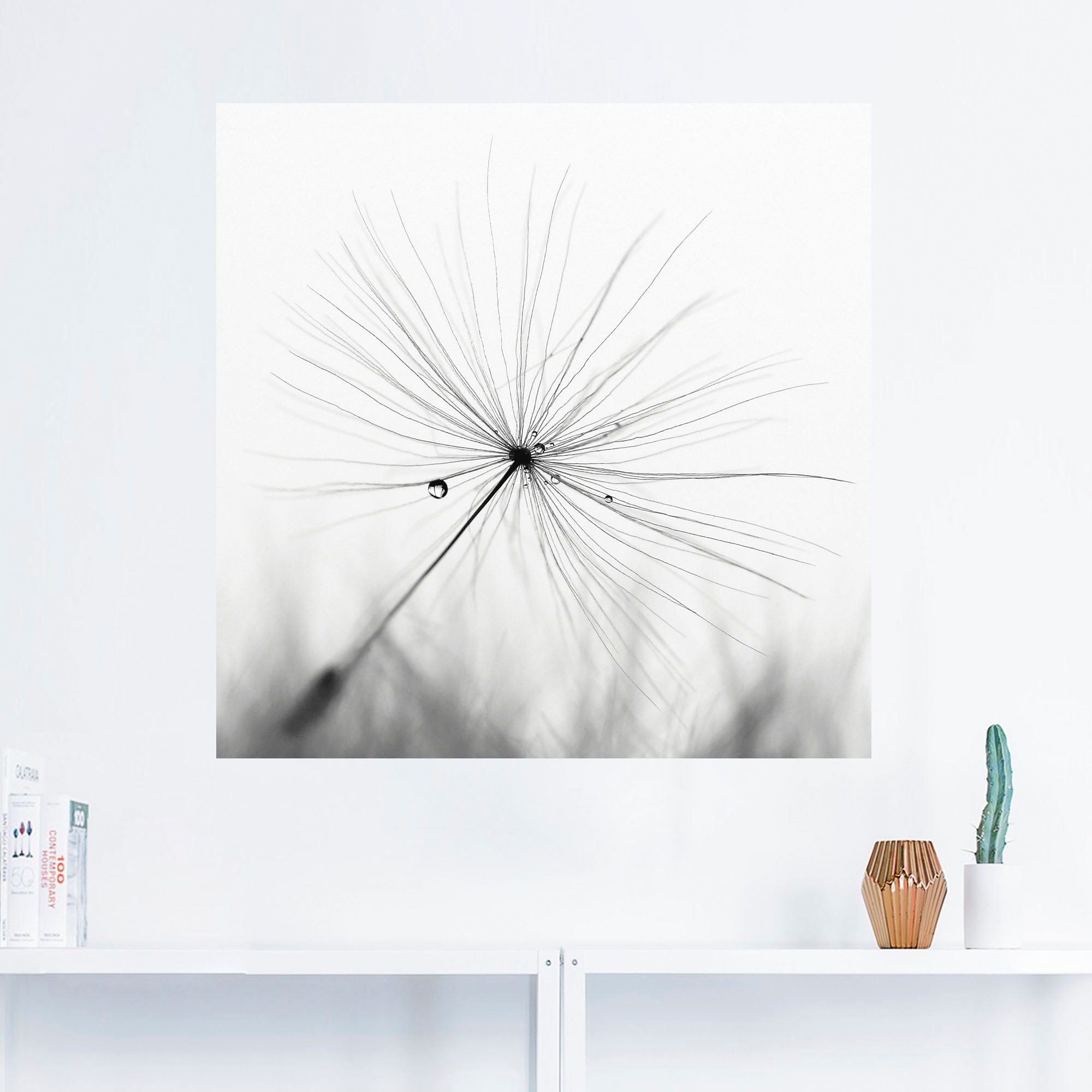 Artland Wandbild »Pusteblume Schirmchen«, Blumen, (1 St.), als Alubild, Outdoorbild, Leinwandbild, Poster, Wandaufkleber