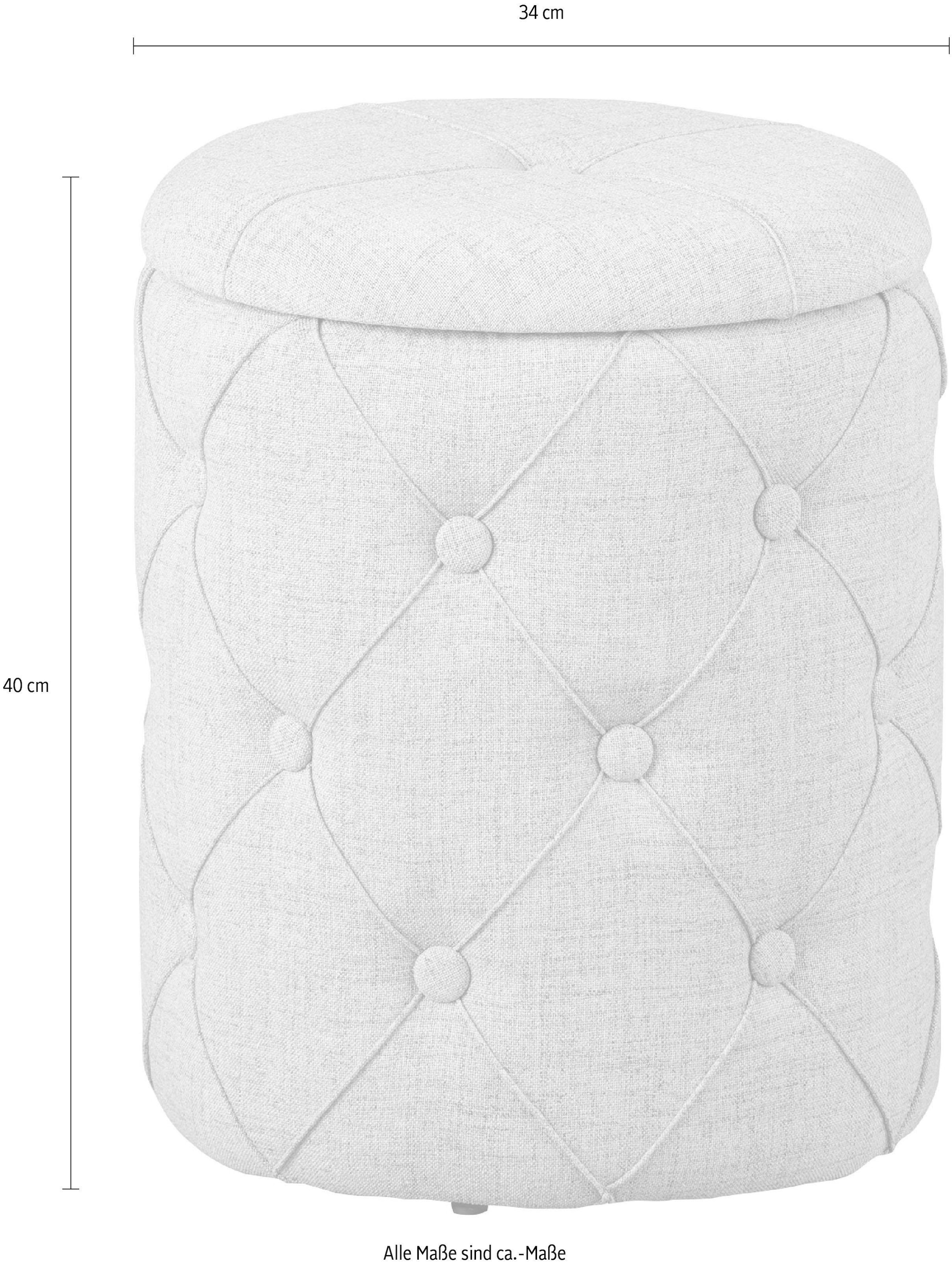 INOSIGN Hocker »Yapak«, Pouf mit Stauraum
