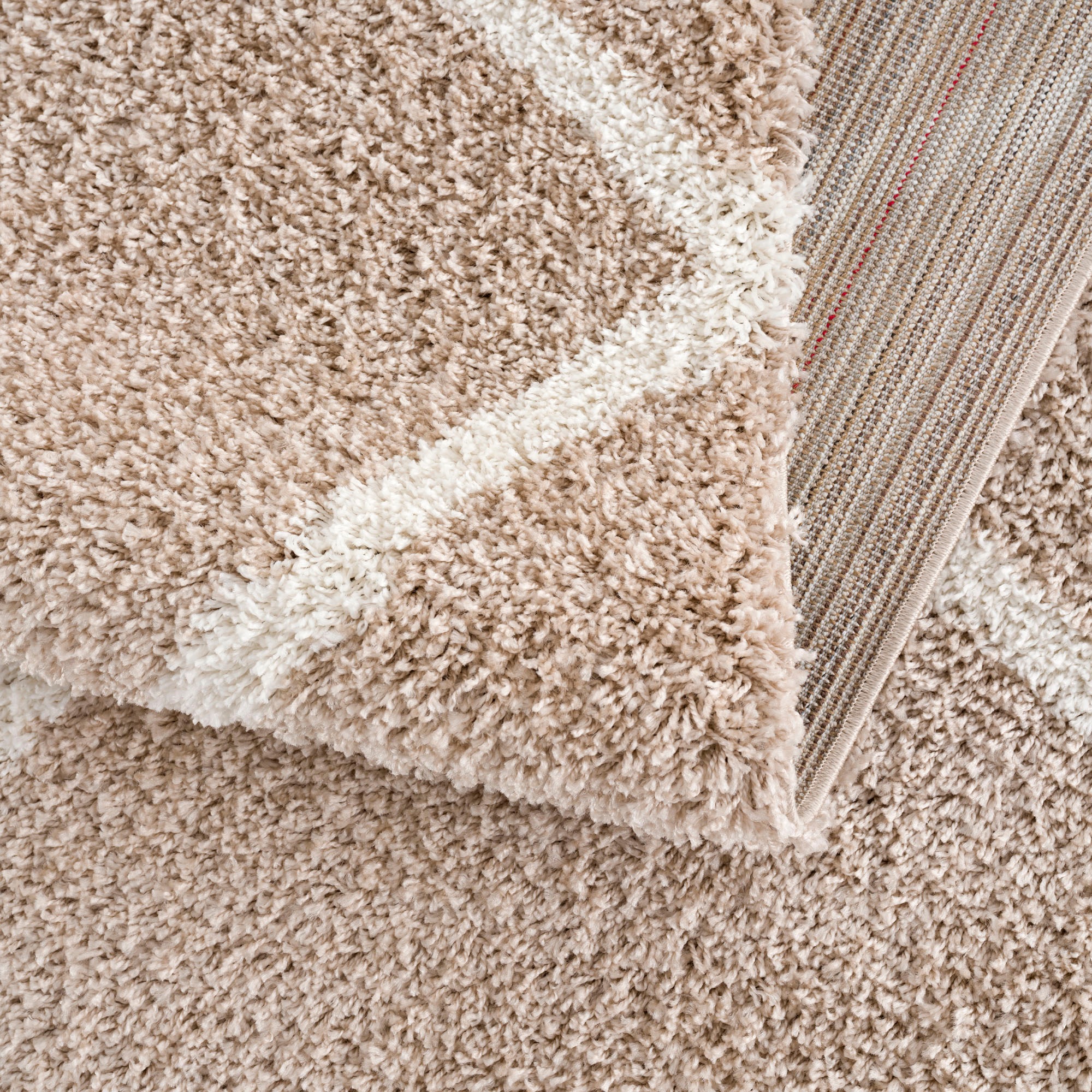 Sanat Hochflor-Teppich »Madrid« rechteckig 30 mm Höhe Wohnzimmer, Langflor, Shaggy Teppich