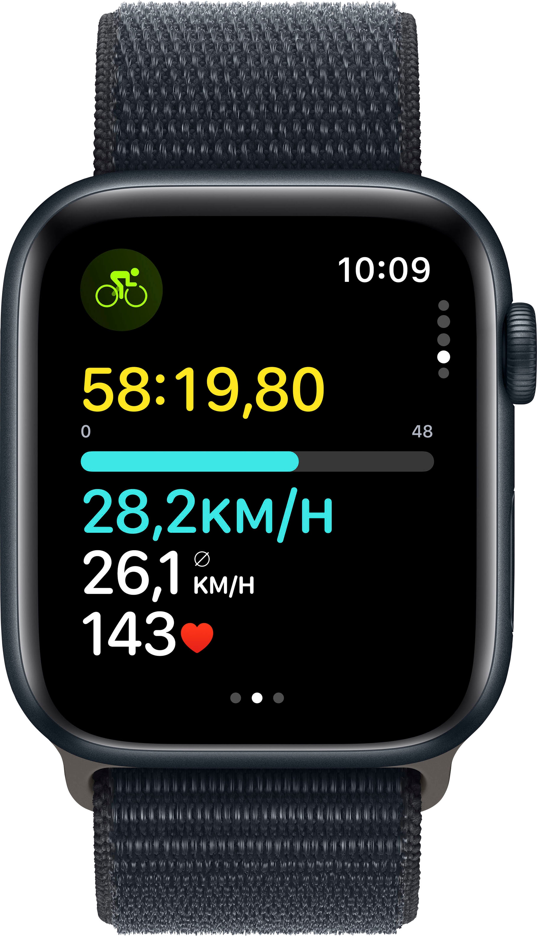 Apple Smartwatch »Watch SE GPS Aluminium 44 mm + Cellular One-Size«, (Watch OS 10 Sport Loop)