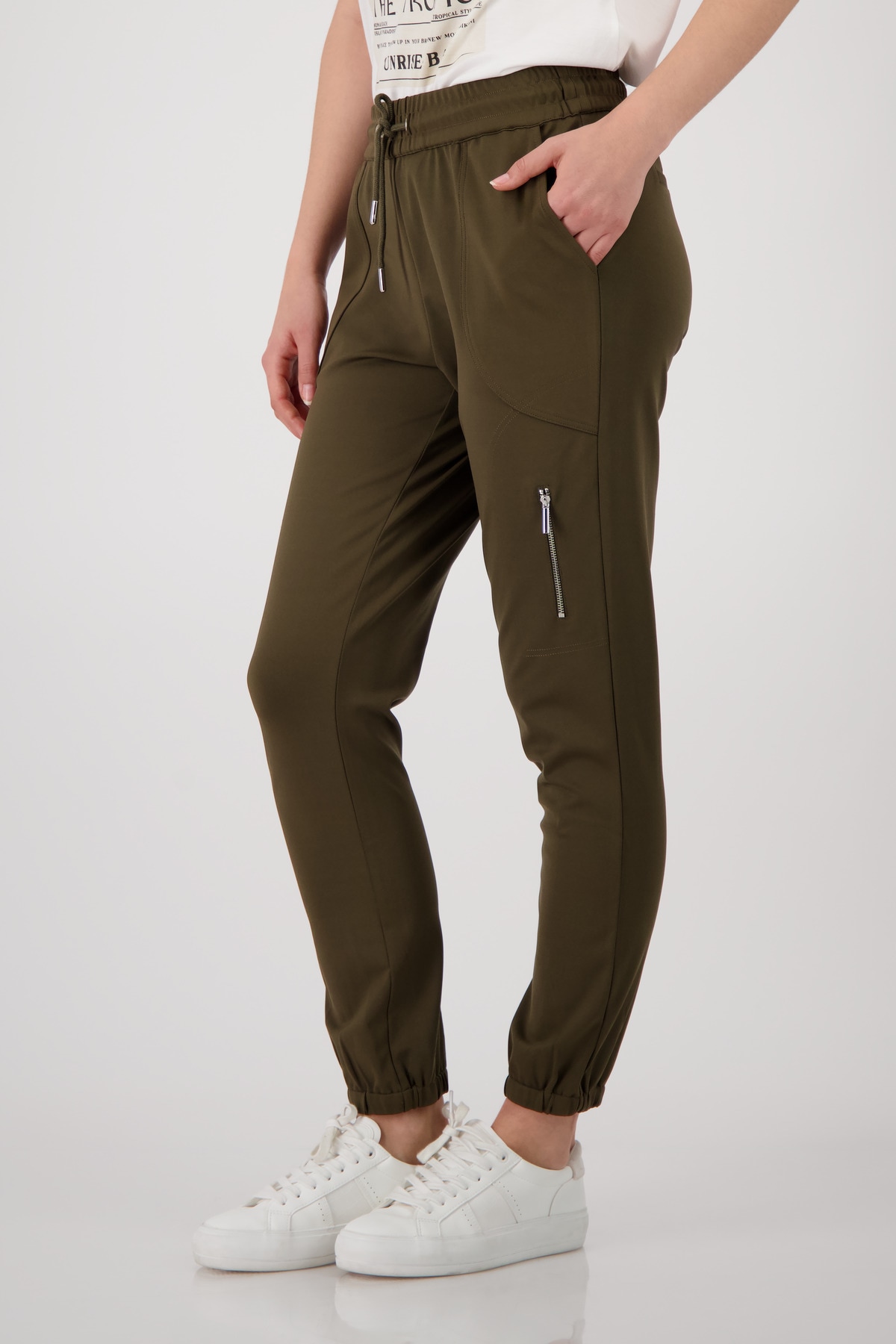 Monari Jogger Pants »Hose Jill Basic«  mit Reißverschlusstasche