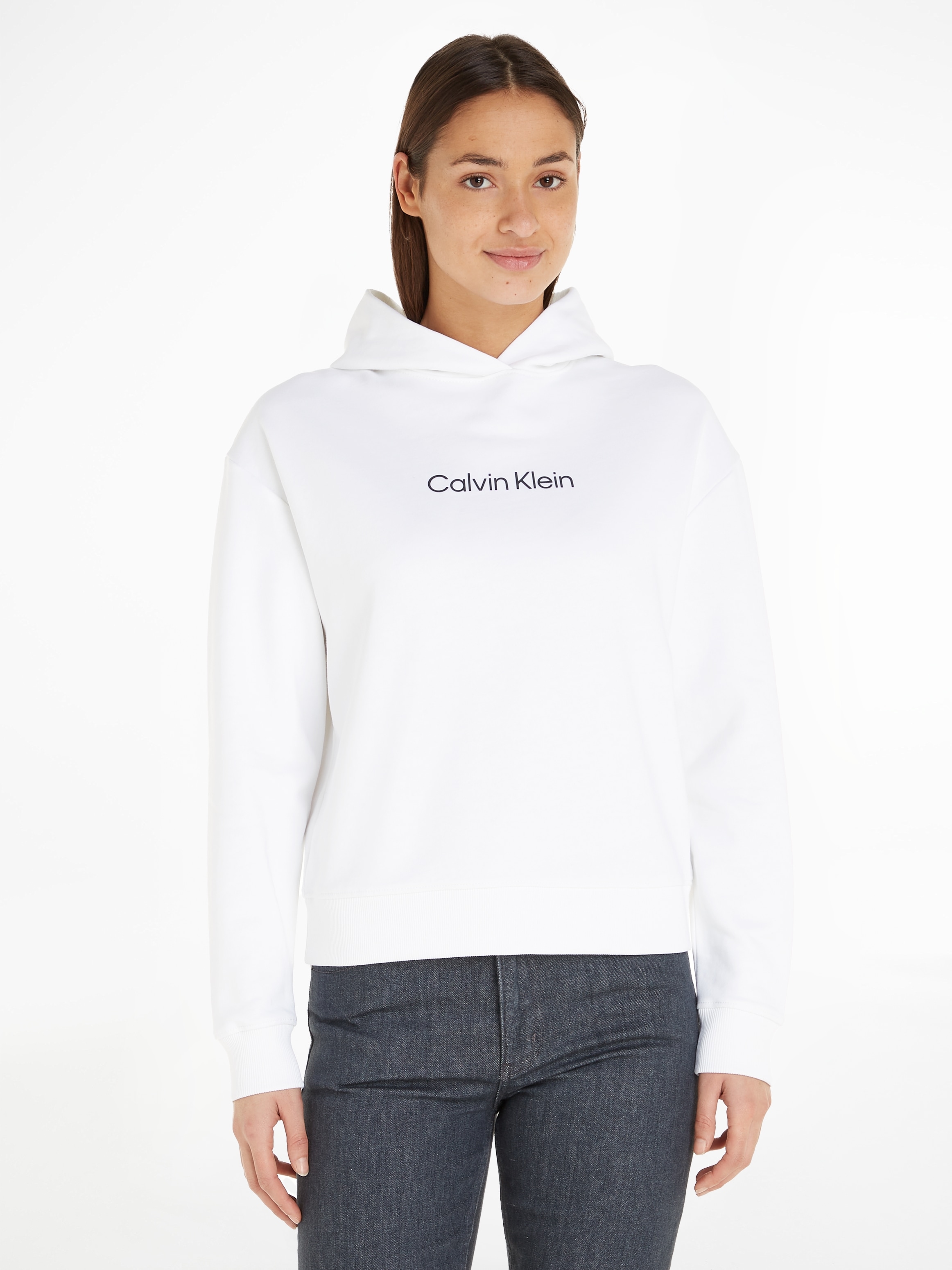 Brust Logo LOGO bei mit ♕ Kapuzensweatshirt Klein Calvin »HERO Klein Calvin auf HOODY«, der