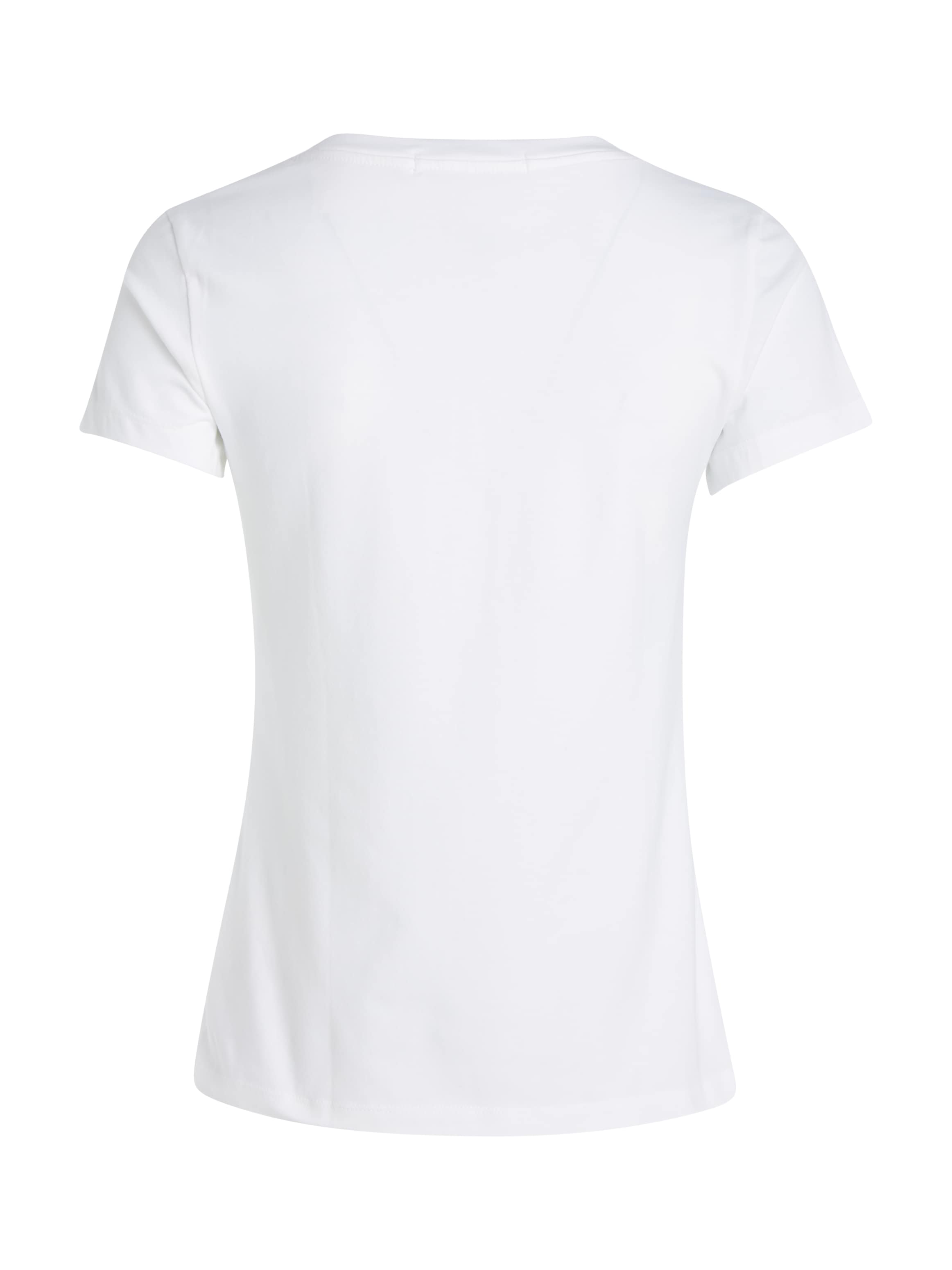 (1 ♕ tlg.), Brusthöhe Klein kleiner bei Jeans Klein V-Shirt Calvin Logo-Stickerei mit auf Calvin STRETCH V-NECK«, »CK EMBROIDERY