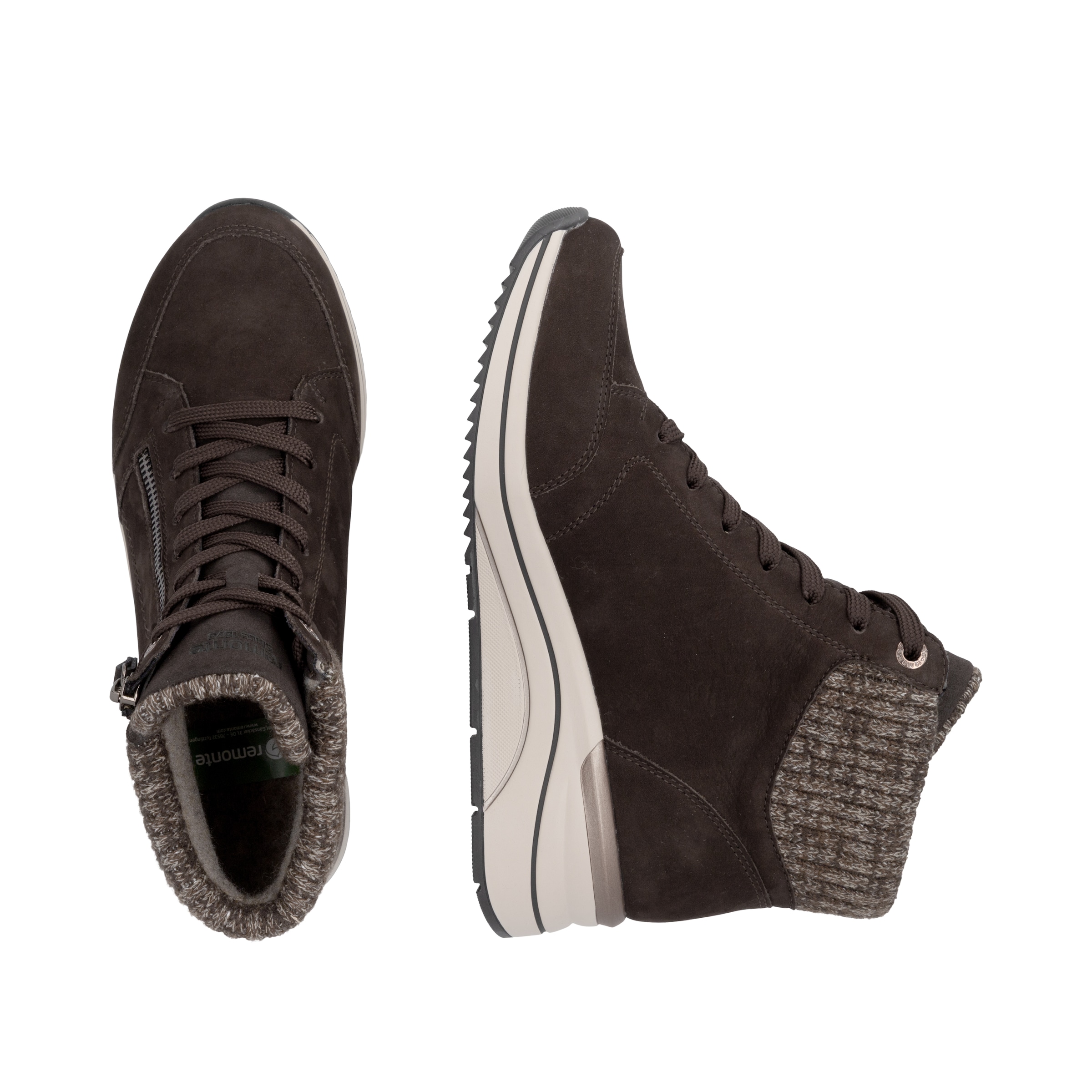 Remonte Keilstiefelette  Keilboots, Schnürstiefelette mit wasserabweisender TEX-Membrane