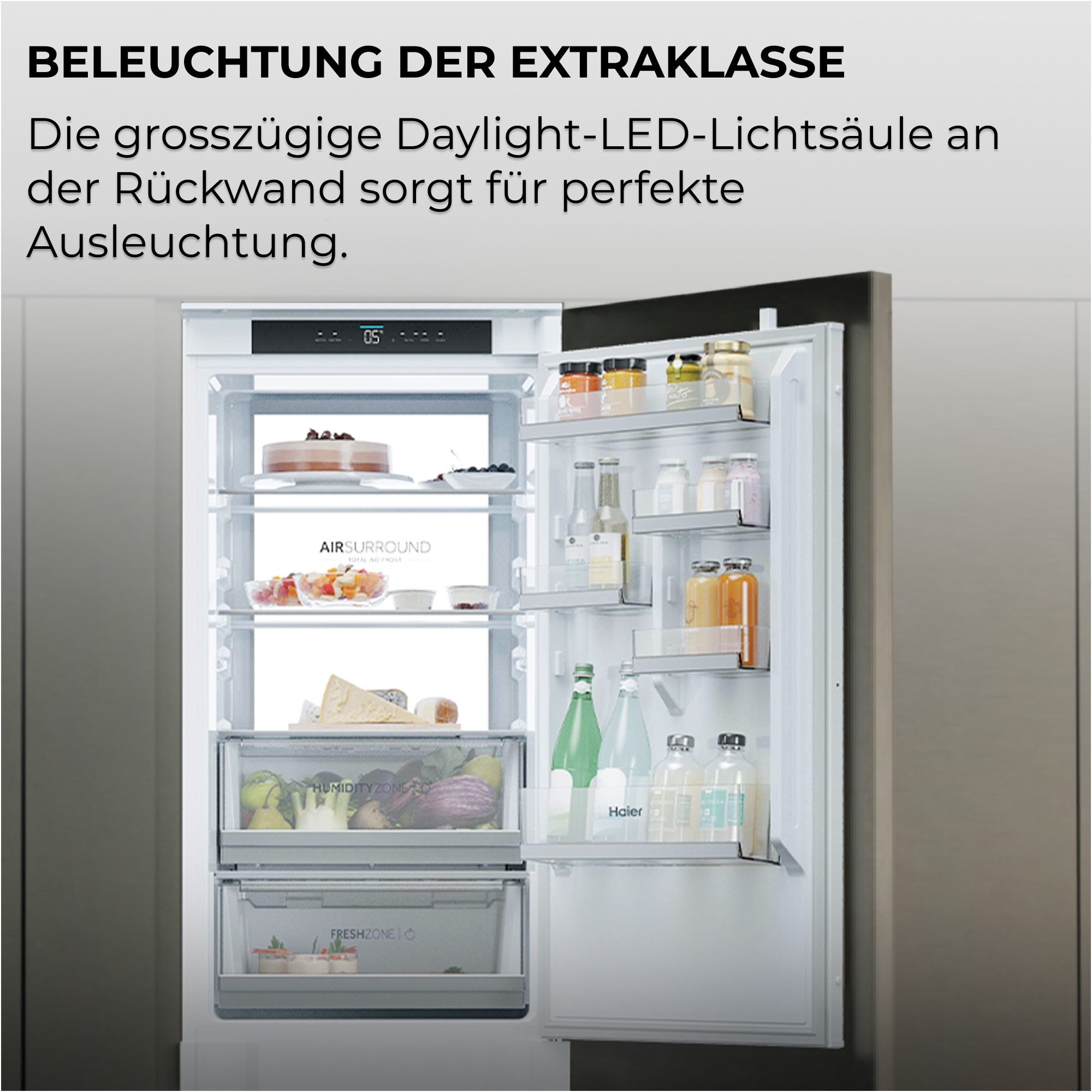 Haier Einbaukühlgefrierkombination »HBQ7518AT« 177,2 cm hoch 54 cm breit Energieeffizienzklasse A & Top-Ausstattung
