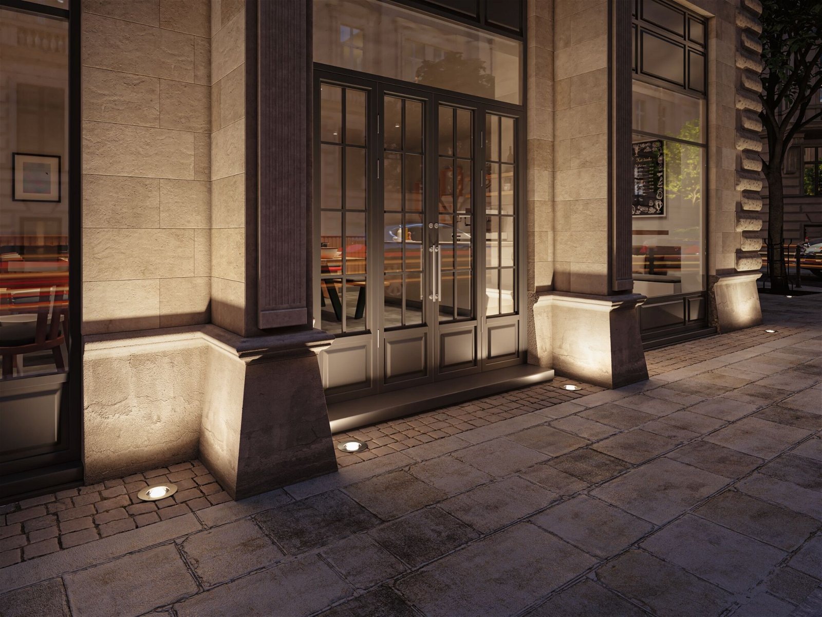 Paulmann LED Einbauleuchte »DureaIP67 rund 153mm 3000K 8W 530lm 230V Edelstahl Metall« 1 Stk. Warmweiß Bodeneinbauleuchte