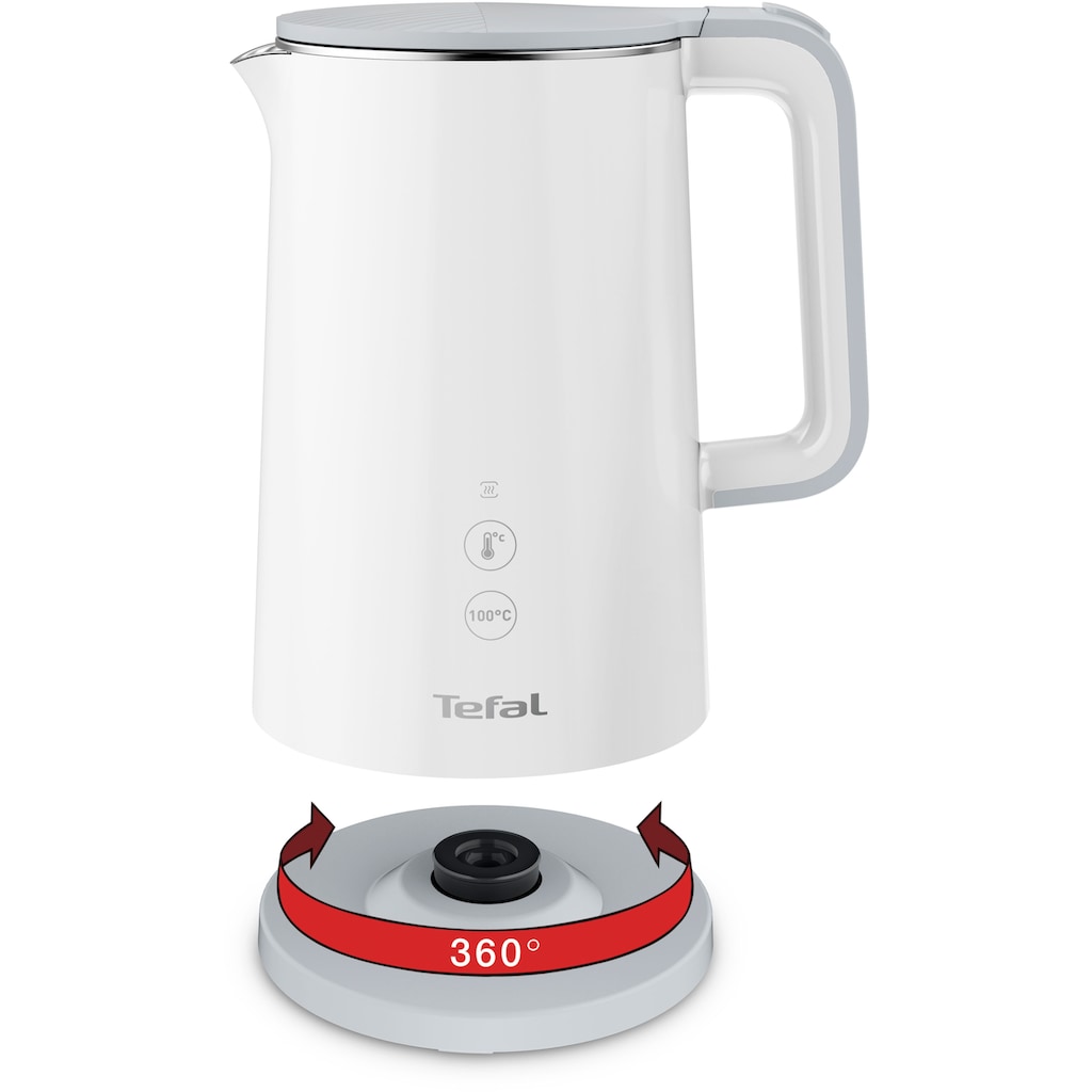 Tefal Wasserkocher »KO6931«, 1,5 l, 1800 W, 5 Temperaturstufen; Warmhaltefunktion; 360° drehbar; Live-Temperatur