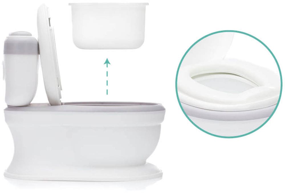 online Töpfchen grau/weiß«, 3 | Marlin, Toilette mit mit kaufen Fillikid »Mini Garantie XXL Jahren Soundeffekt