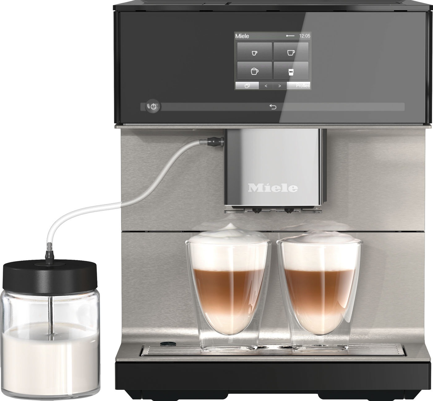Miele Kaffeevollautomat »CM7550 CoffeePassion, inkl. Milchgefäß, Kaffeekannenfunktion«