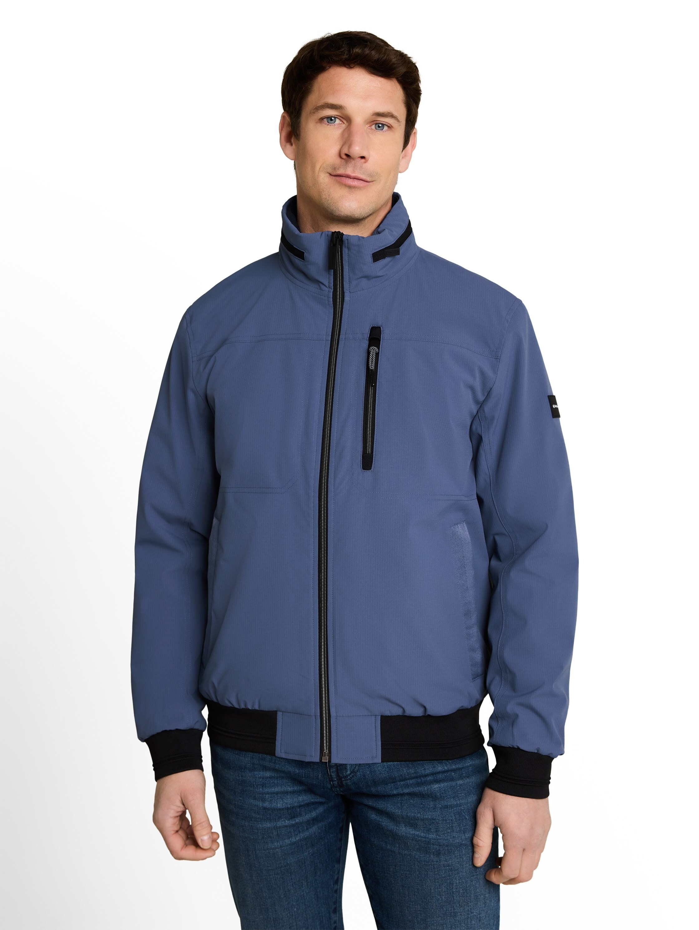 TOM TAILOR Blouson ohne Kapuze Sweatjacke mit Reißverschluss