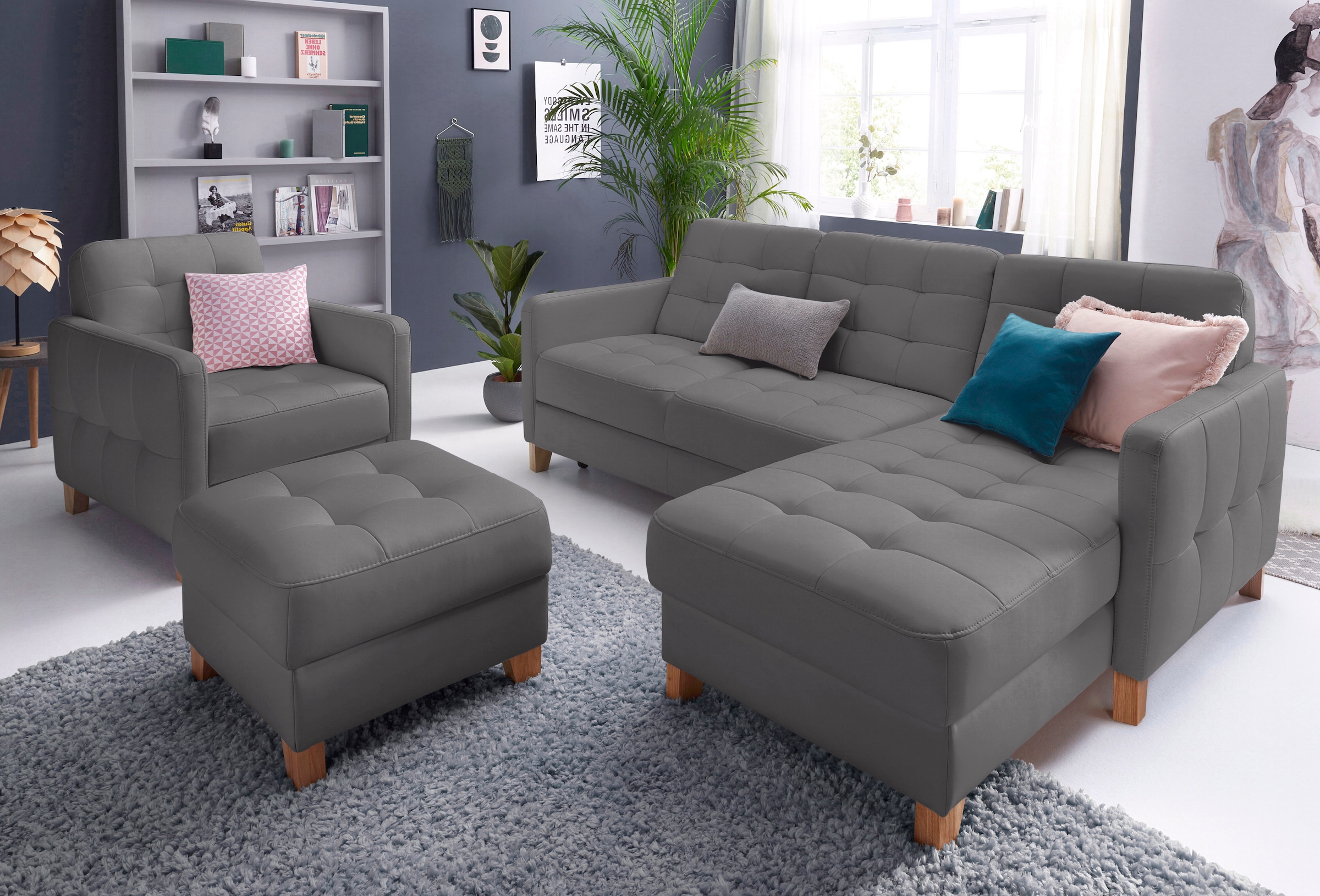 exxpo - sofa auf mit Bettfunktion kaufen Rechnung fashion Ecksofa, wahlweise