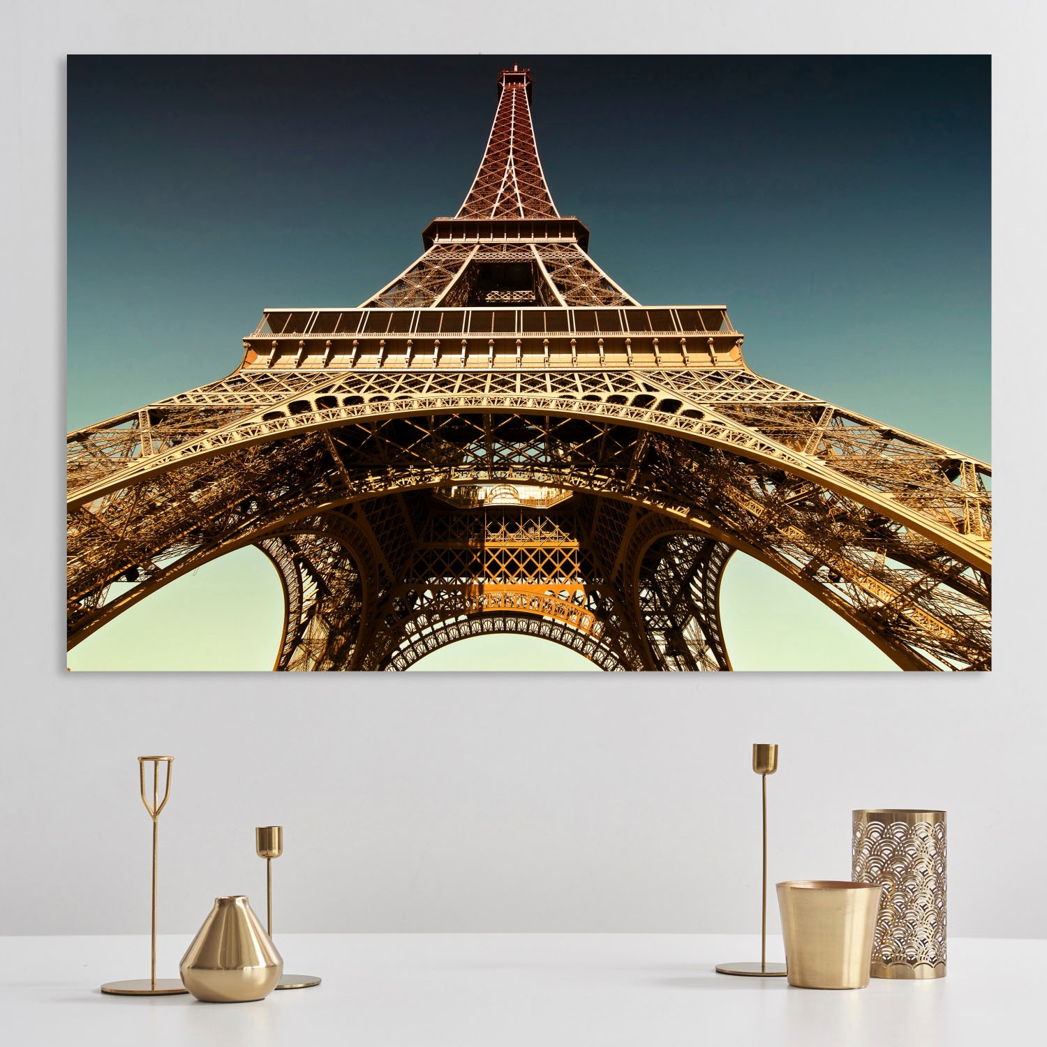 queence Acrylglasbild »Eiffelturm«, Paris-Elemente der Architektur-Europa-Himmel, Fine Art-Print in Galeriequalität