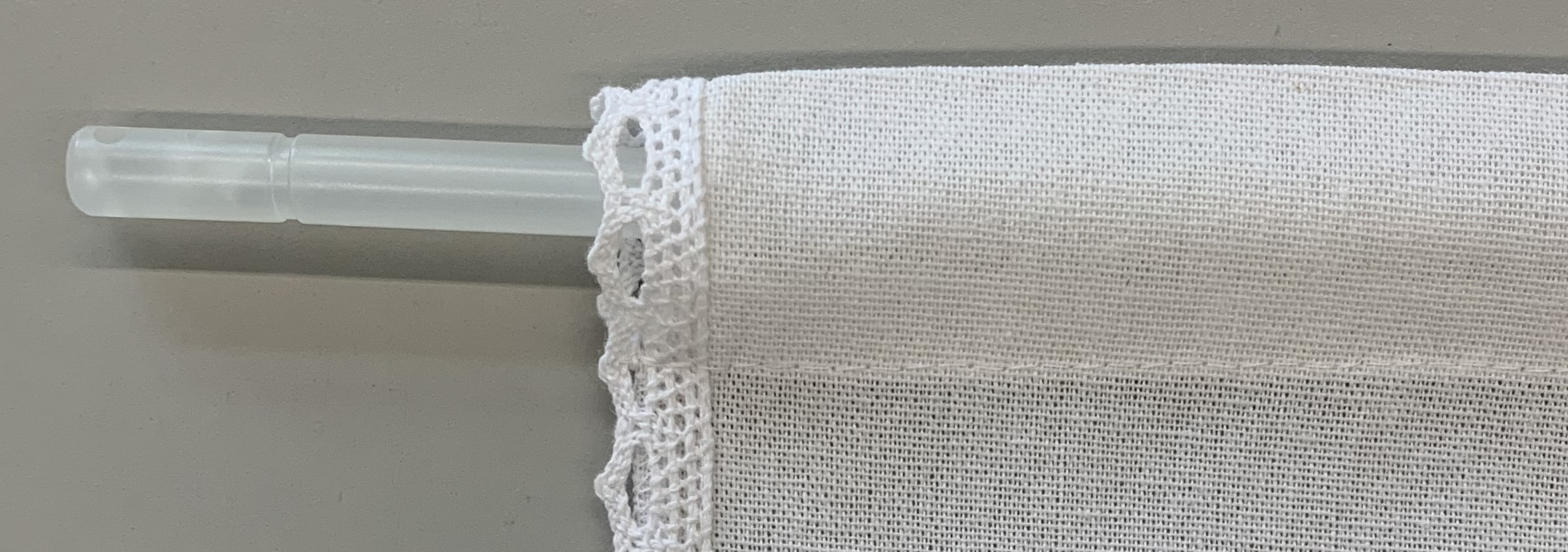 HOME WOHNIDEEN Vorhang »TONI«, (1 St.), Fensterbehang mit Häkeleinsätzen