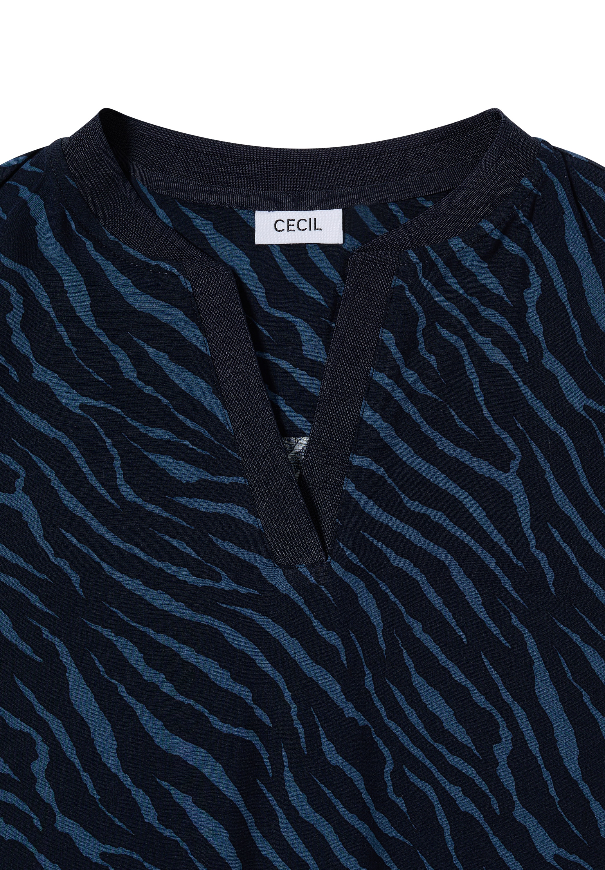 Cecil Langarmbluse, mit All-Over Zebra Print