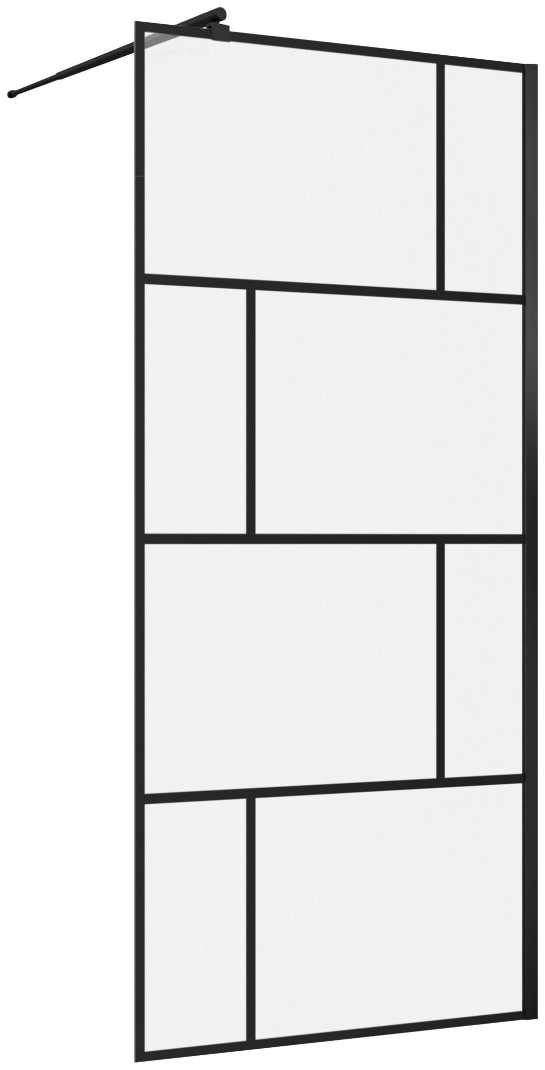 Marwell Walk-in-Dusche »Bricks«, 90 x Wandmontage Garantie Haltestange | online für XXL 3 inkl. 195 Jahren mit cm, kaufen