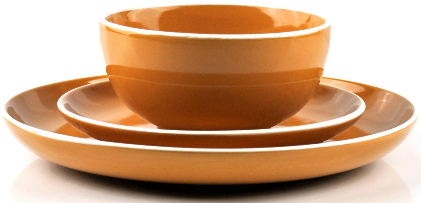 Retsch Arzberg Tafelservice »Geschirr-Set, Service HALO BUBBLE GUM« Klare Farben und Klare Formen - 12 Teile, für 4 Personen