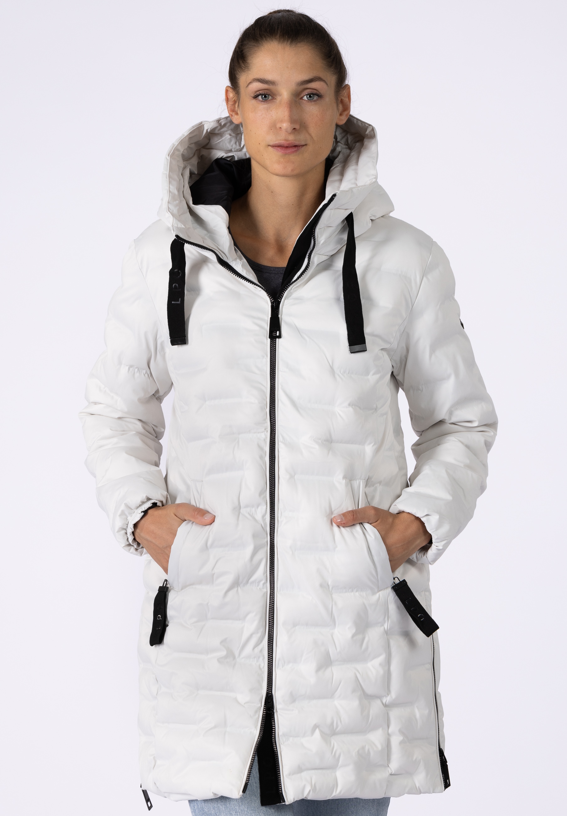LPO Steppjacke »MARA II LONG«, auch in Großen Größen erhältlich