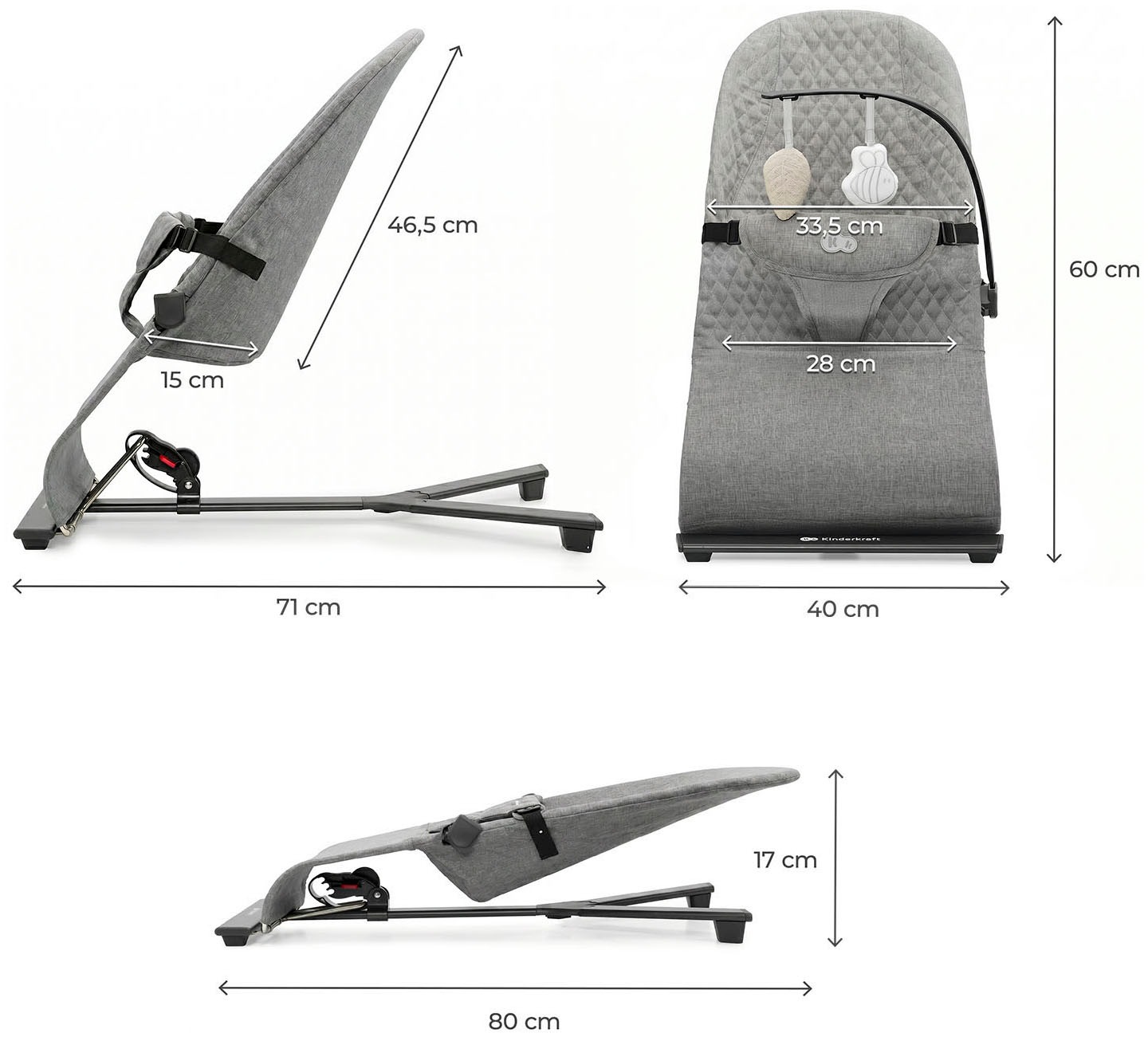 Kinderkraft Babywippe »MIMI« bis 9 kg