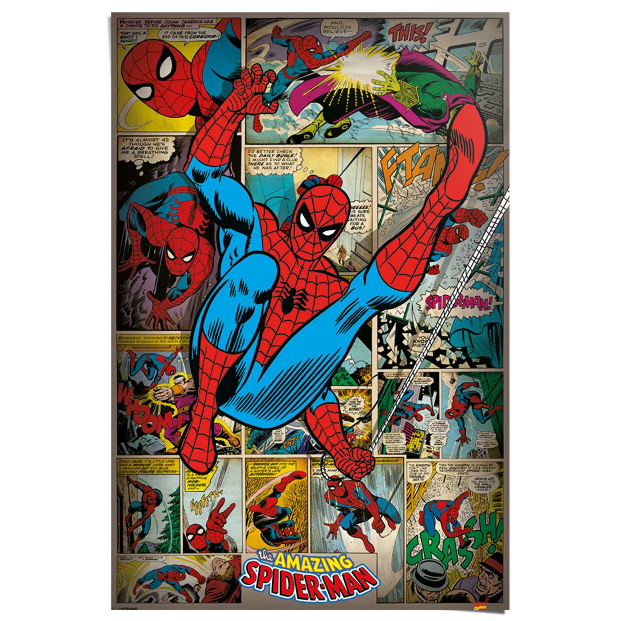 Reinders! Poster »Marvel Comics - spider man retro« auf Rechnung kaufen