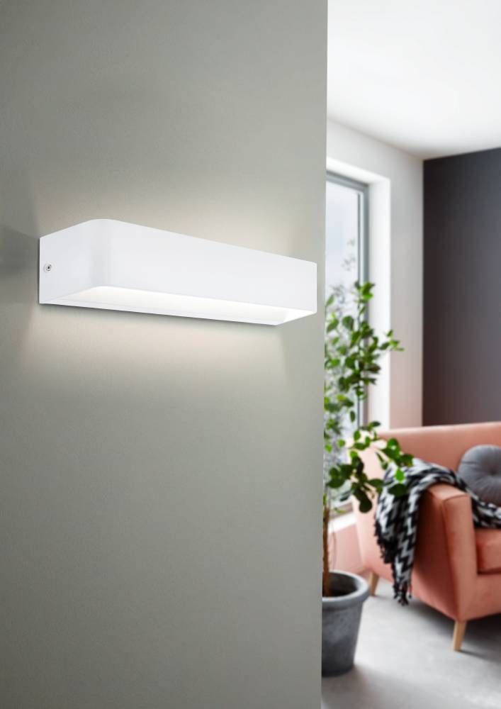 EGLO Wandleuchte »SANIA 4« LED-Board 1 Stk. Warmweiß Wohnzimmer, Esszimmer, Flur, minimalistisch, indirektes Licht,36,5x8cm