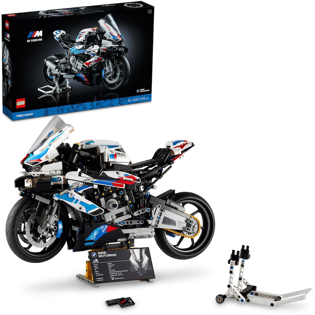 LEGO® Konstruktionsspielsteine »BMW M 1000 RR (42130), LEGO® Technic«, (1920 St.)