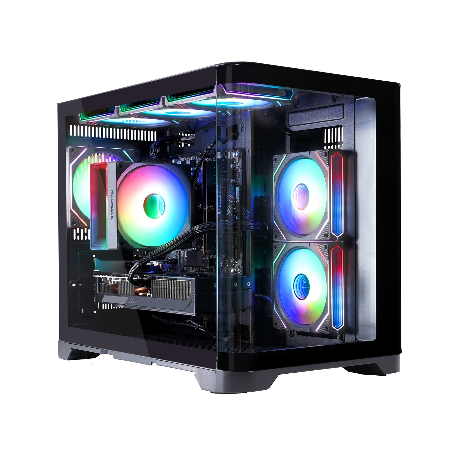 GAMEMAX Gaming-PC »HYPE-M BK 8013 AMD Ryzen 5 9600X 16GB DDR5 1TB SSD RX 9070« Windows 11, DDR5 RAM