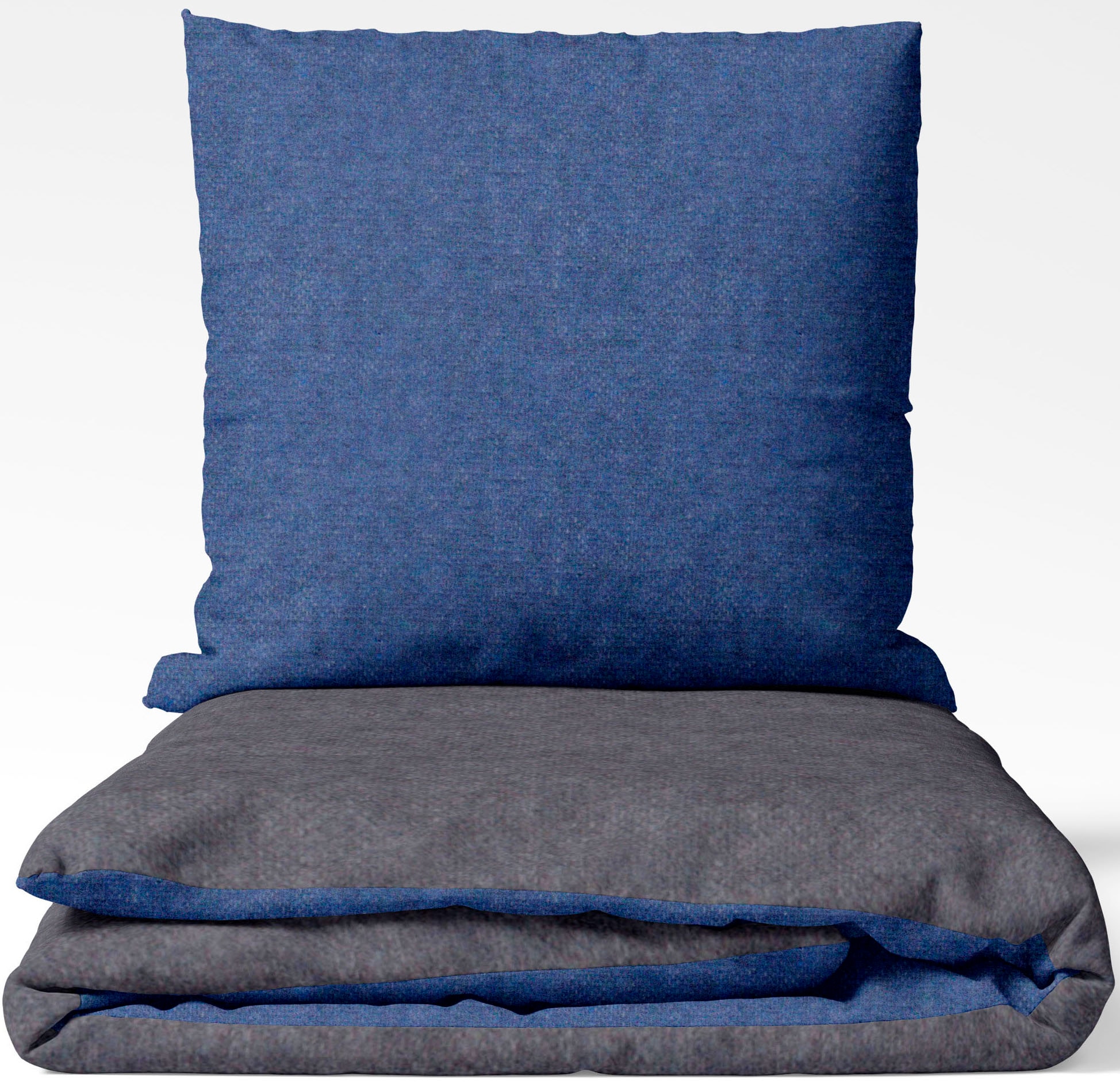 SETEX Wendebettwäsche »Feinbiber« 2 Stk. mit Wendefunktion