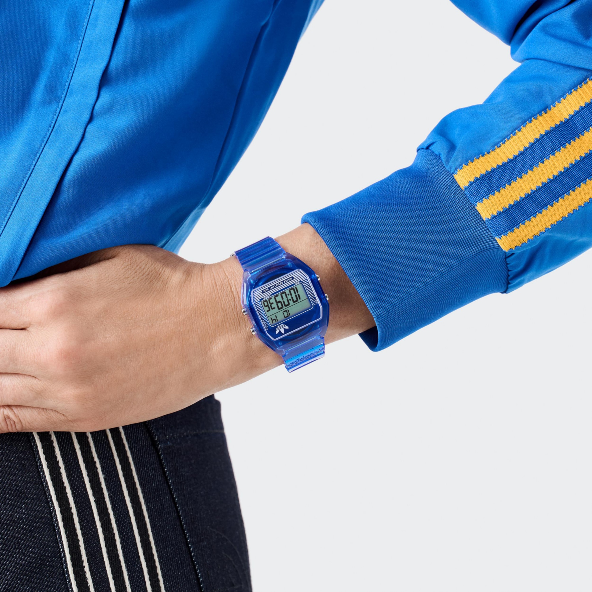 adidas Originals Digitaluhr »DIGITAL TWO CRYSTAL« Quarzuhr, Armbanduhr, Herrenuhr, Damenuhr, Resinarmband