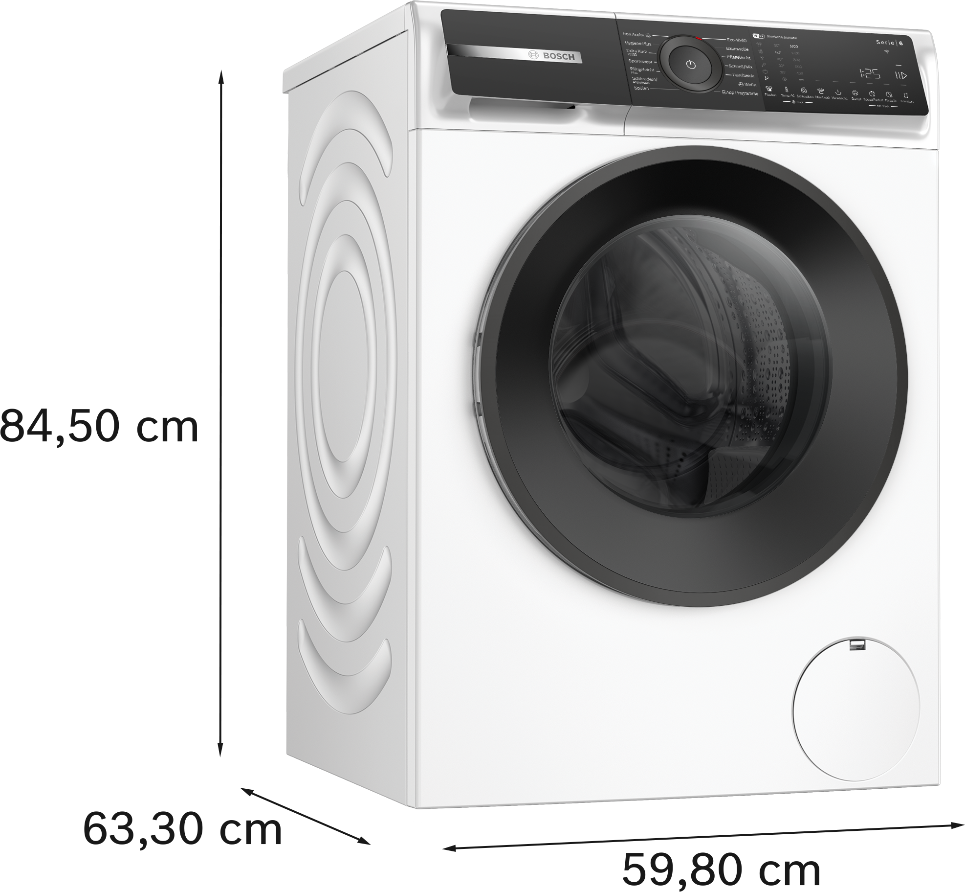 BOSCH Waschmaschine Serie 6 »WGH244M40« 9 kg 1300 U/min Energieverbrauch A-20%, Mini Load Option max. deine Energieeinsparung