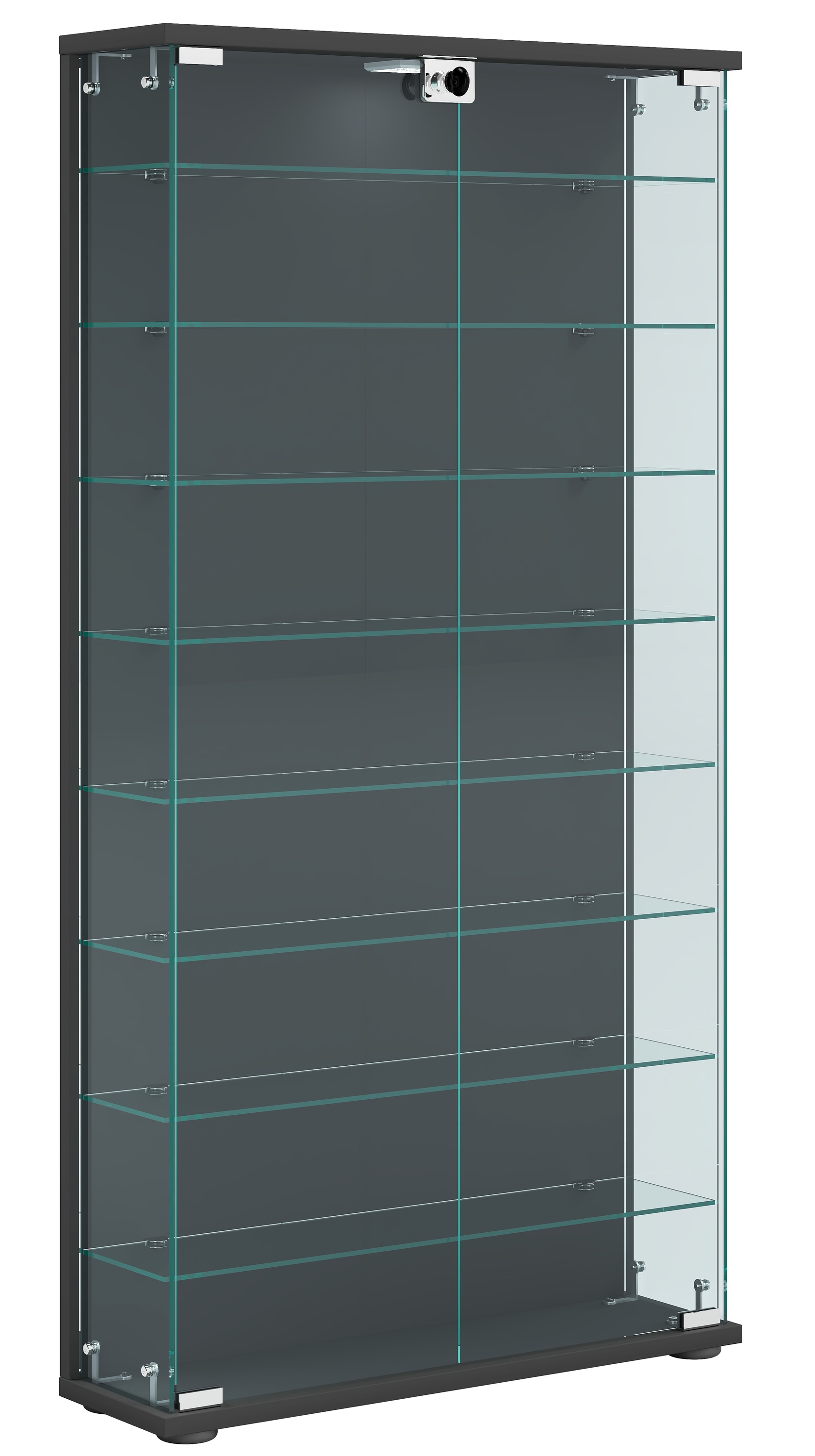 VCM Standvitrine »Holz Glas Stand Vitrine Sammelvitrine Stelas L« 1 Stk. tlg.