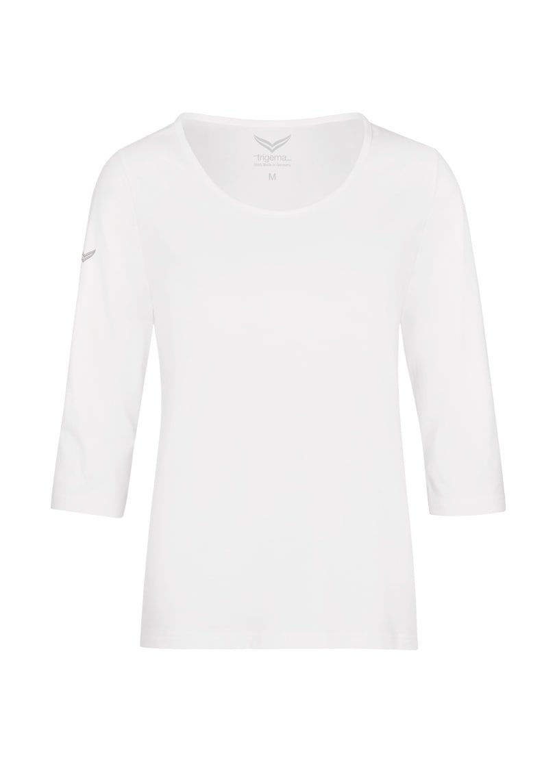 Trigema T-Shirt »TRIGEMA 3/4 Arm Shirt aus Biobaumwolle« bei ♕