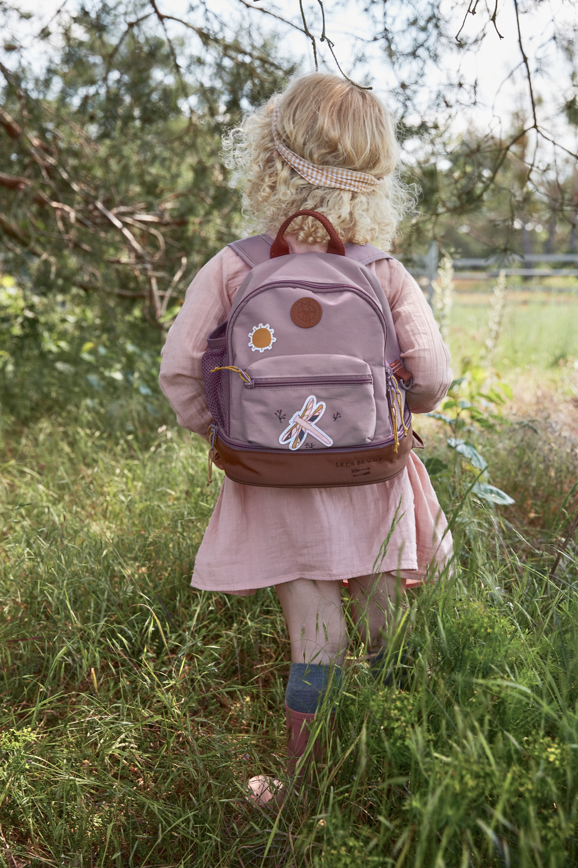 LÄSSIG Kinderrucksack »Adventure, Dragonfly, Mini Backpack«, Floureszierende Flächen, PETA-approved vegan