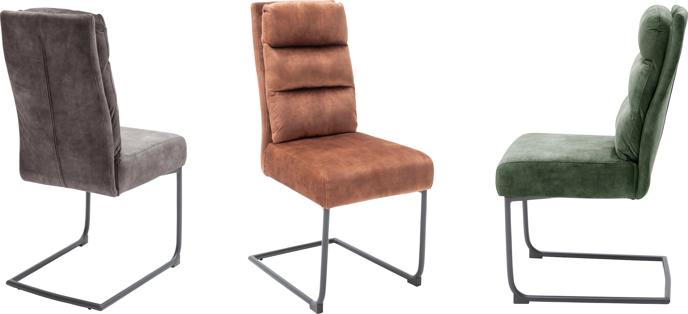 MCA furniture Freischwinger »Lampang«, im Stuhl auf belastbar Stoffbezug Vintagelook, bis 120 kg (Set), St., kaufen 2er Set, Rechnung 2 mit