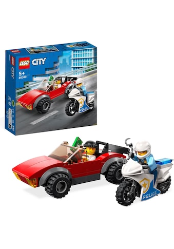 LEGO® Konstruktionsspielsteine »Verfolgungsjagd mit dem Polizeimotorrad (60392), LEGO®... kaufen