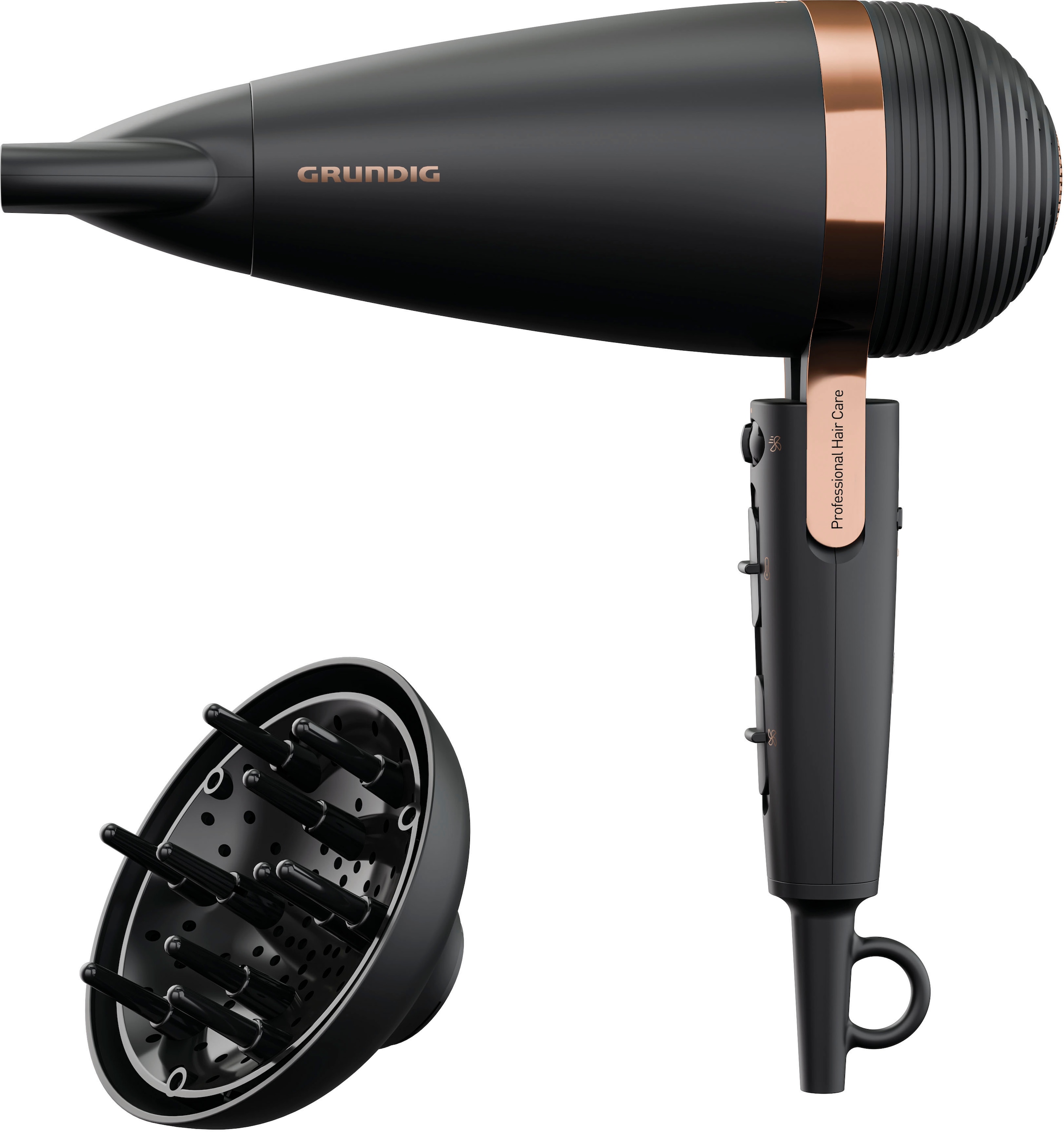 Grundig Ionic-Haartrockner »HD 8080«, 2300 W, 3 Aufsätze, NaturaShine