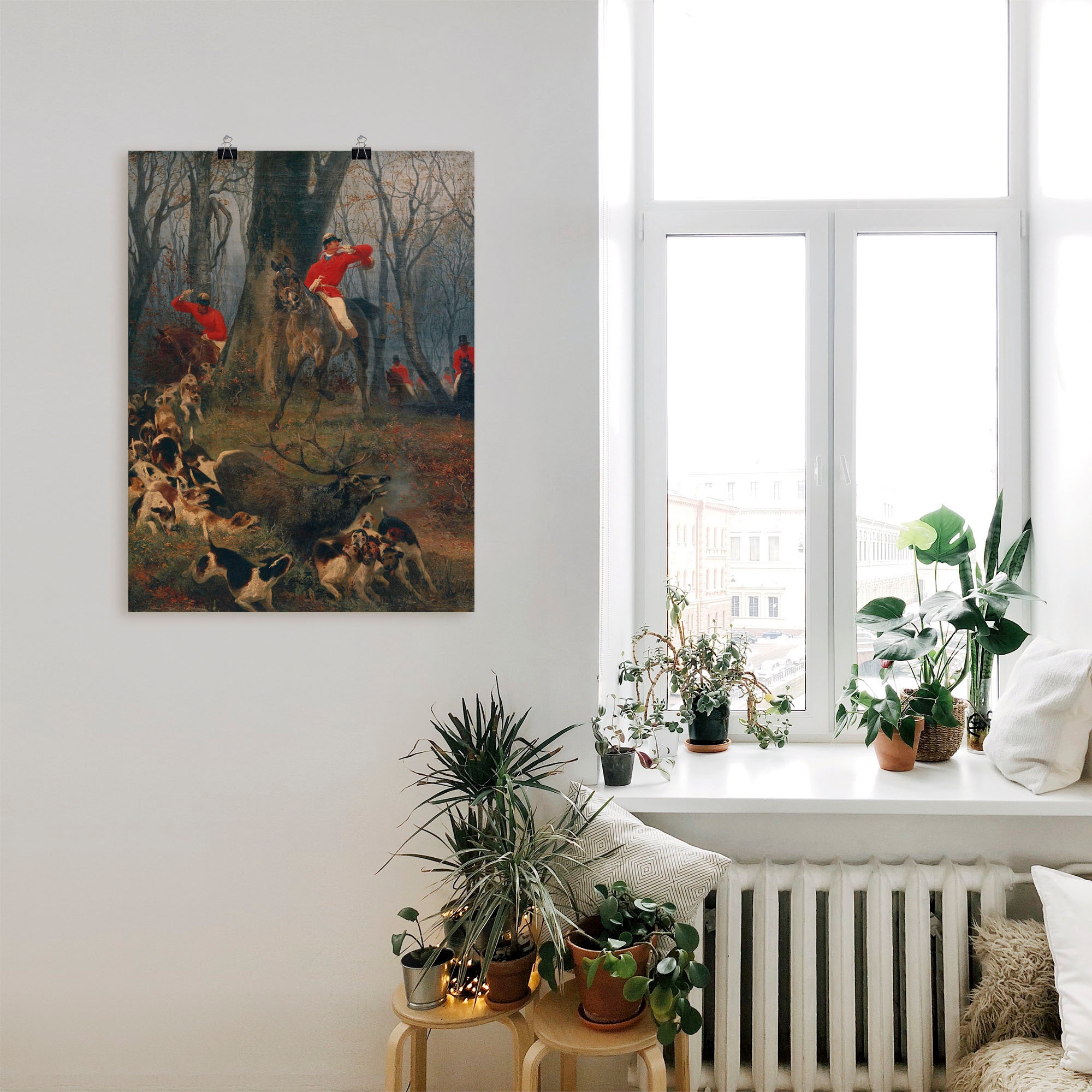 Artland Wandbild »Parforcejagd«, Reitbilder, (1 St.), als Alubild, Leinwandbild, Wandaufkleber oder Poster in versch. Größen
