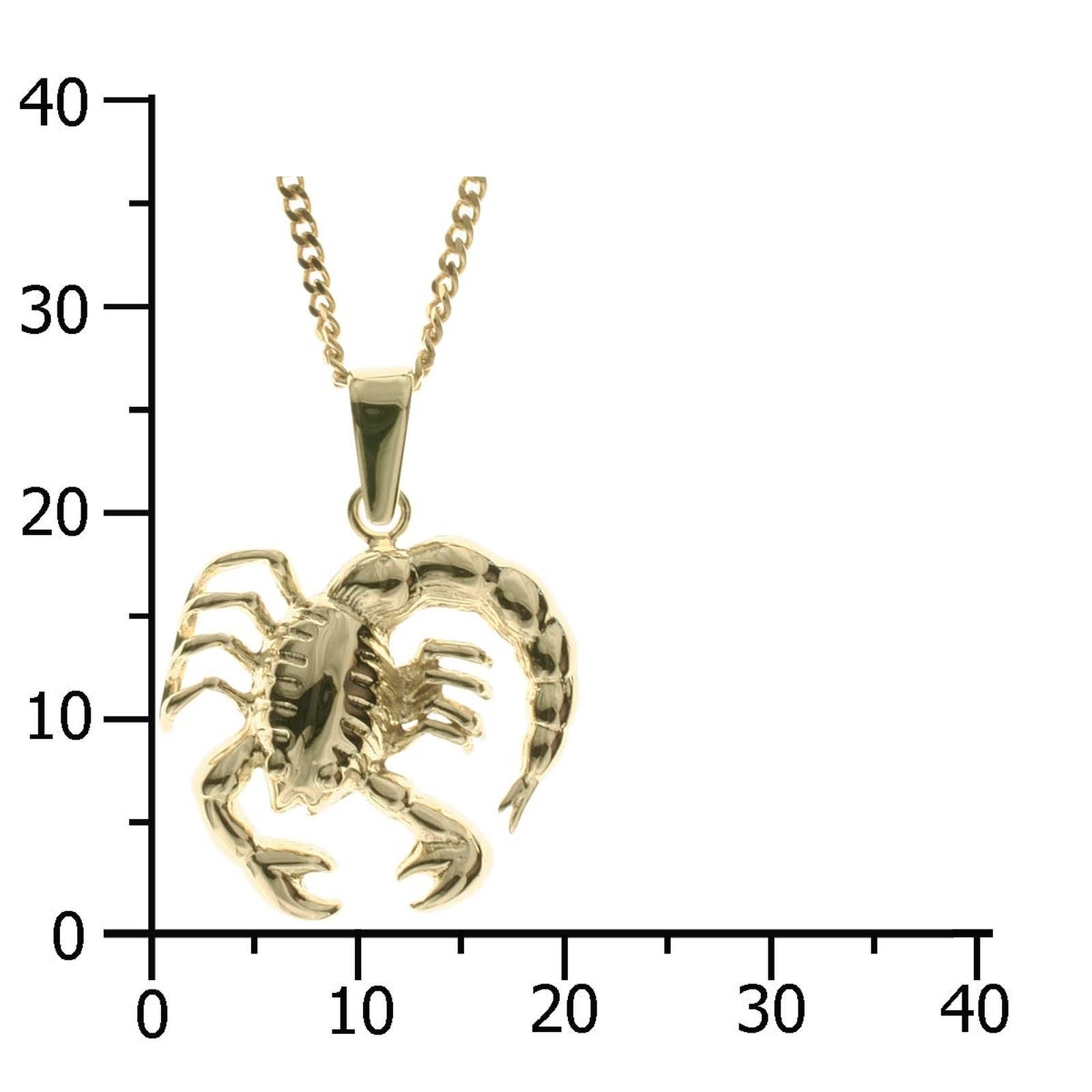 OSTSEE-SCHMUCK Kette mit Anhänger »Ostsee-Schmuck Kette mit Anhänger Tierkreiszeichen Skorpion«