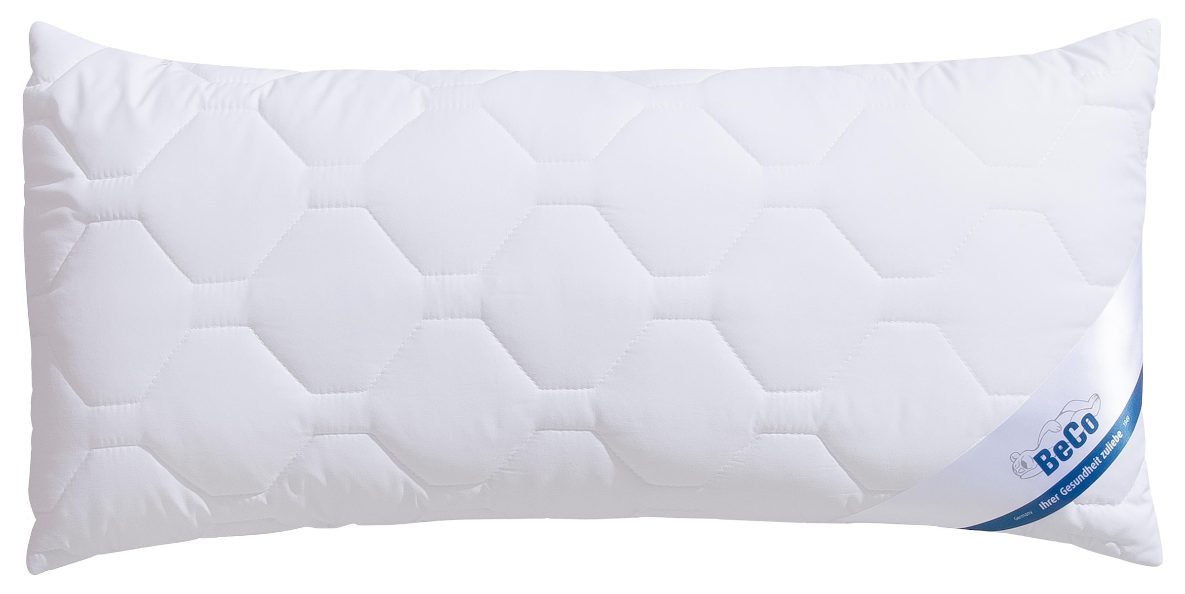 Beco Microfaserkissen "BeCo MF50, Bezug: Microfaser-Feinbatist" Füllung: 100% Polyester 1 Stk. tlg. Kopfkissen 40x80 cm, 80x80 cm, Kissen ist flauschig und stützend