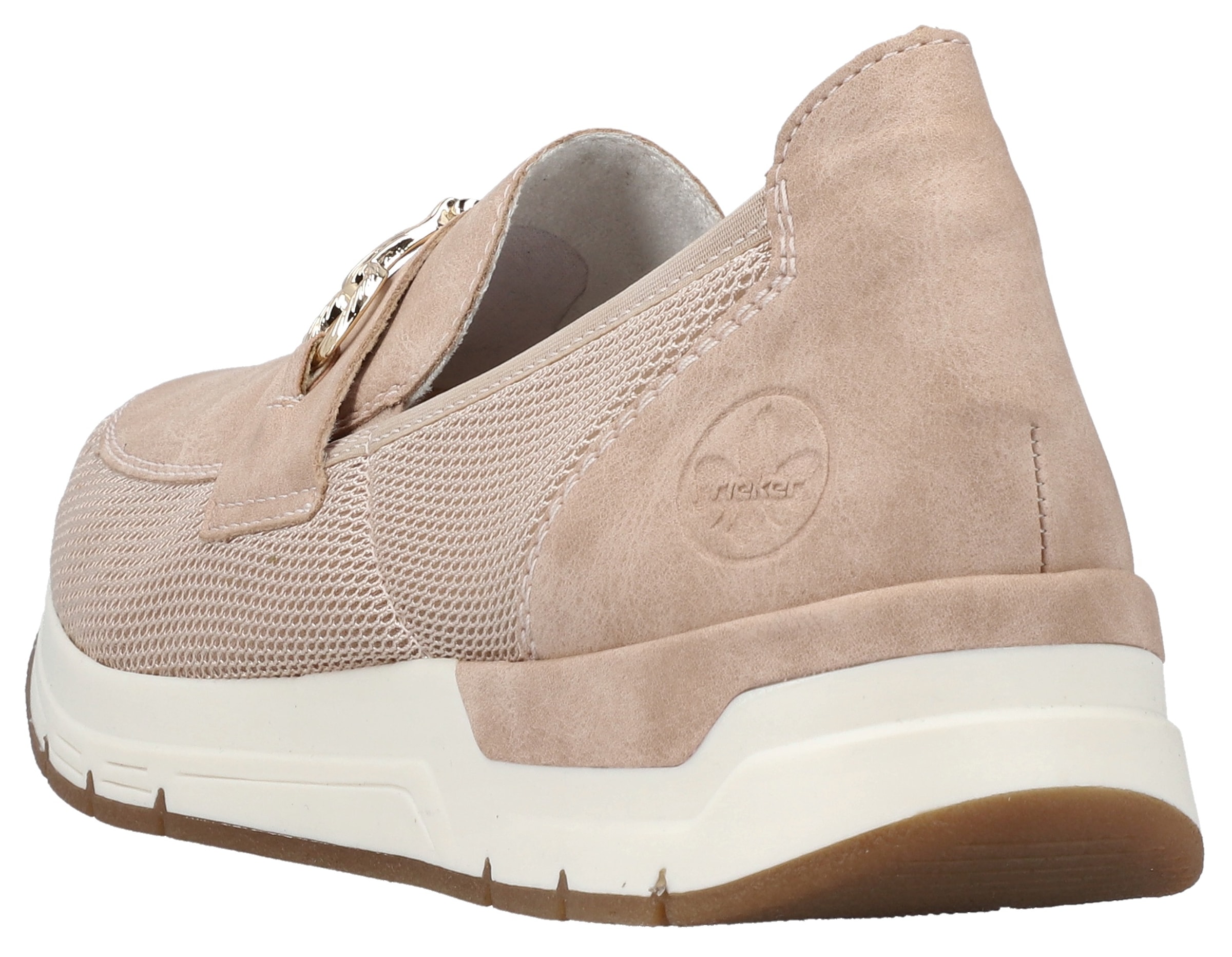 Rieker Slip-On Sneaker »Slipper vegan«, Slipper, Freizeitschuh mit eleganter Zierspange