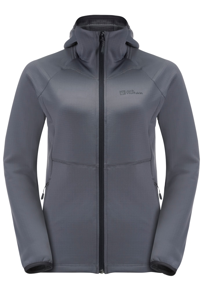 Jack Wolfskin Kapuzenfleecejacke »KOLBENBERG HOODED FZ W« mit Kapuze