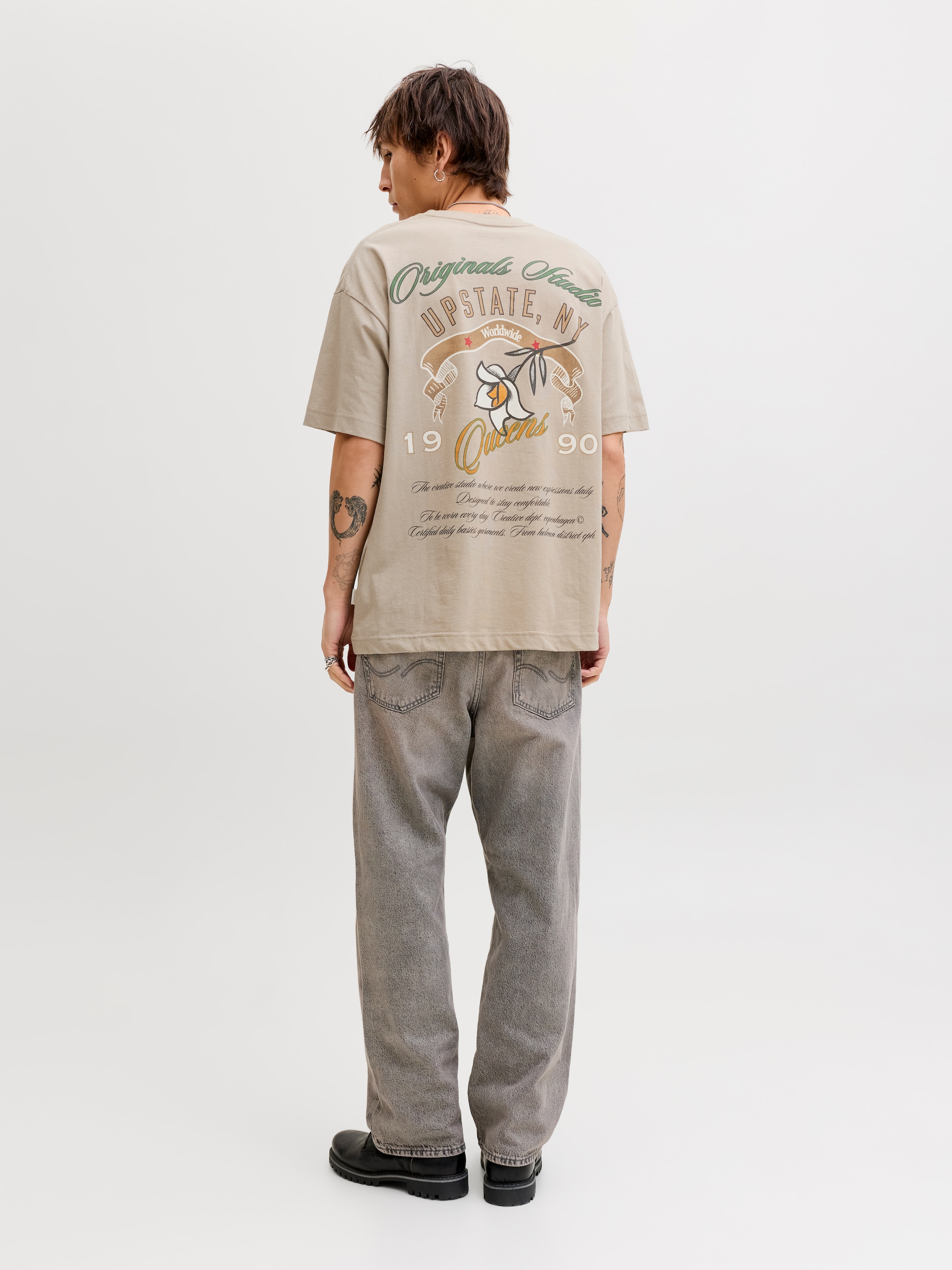 Jack & Jones T-Shirt »JORUPSTATE GRAPHIC BACK TEE SS CN«