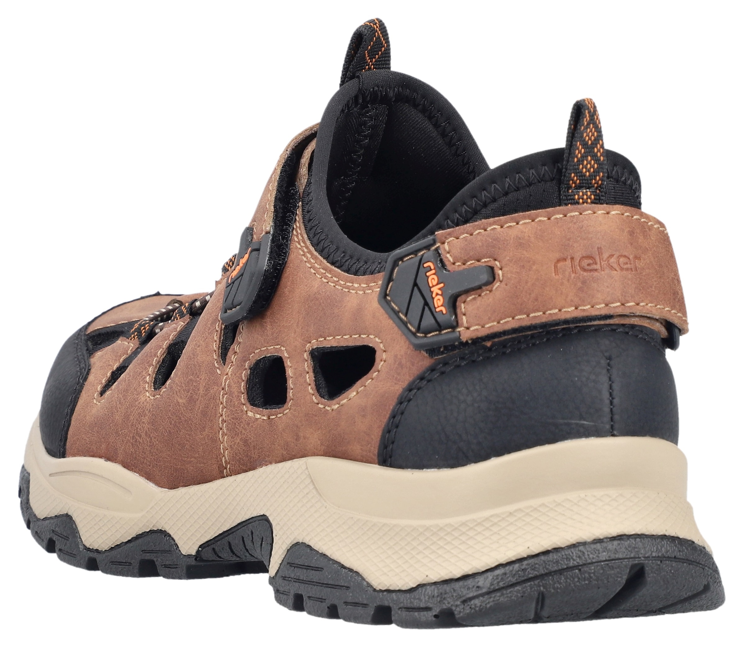 Rieker Slip-On Sneaker  , Schlupfschuh, Trekkingschuh, Outdoorschuh mit luftigen Lochungen