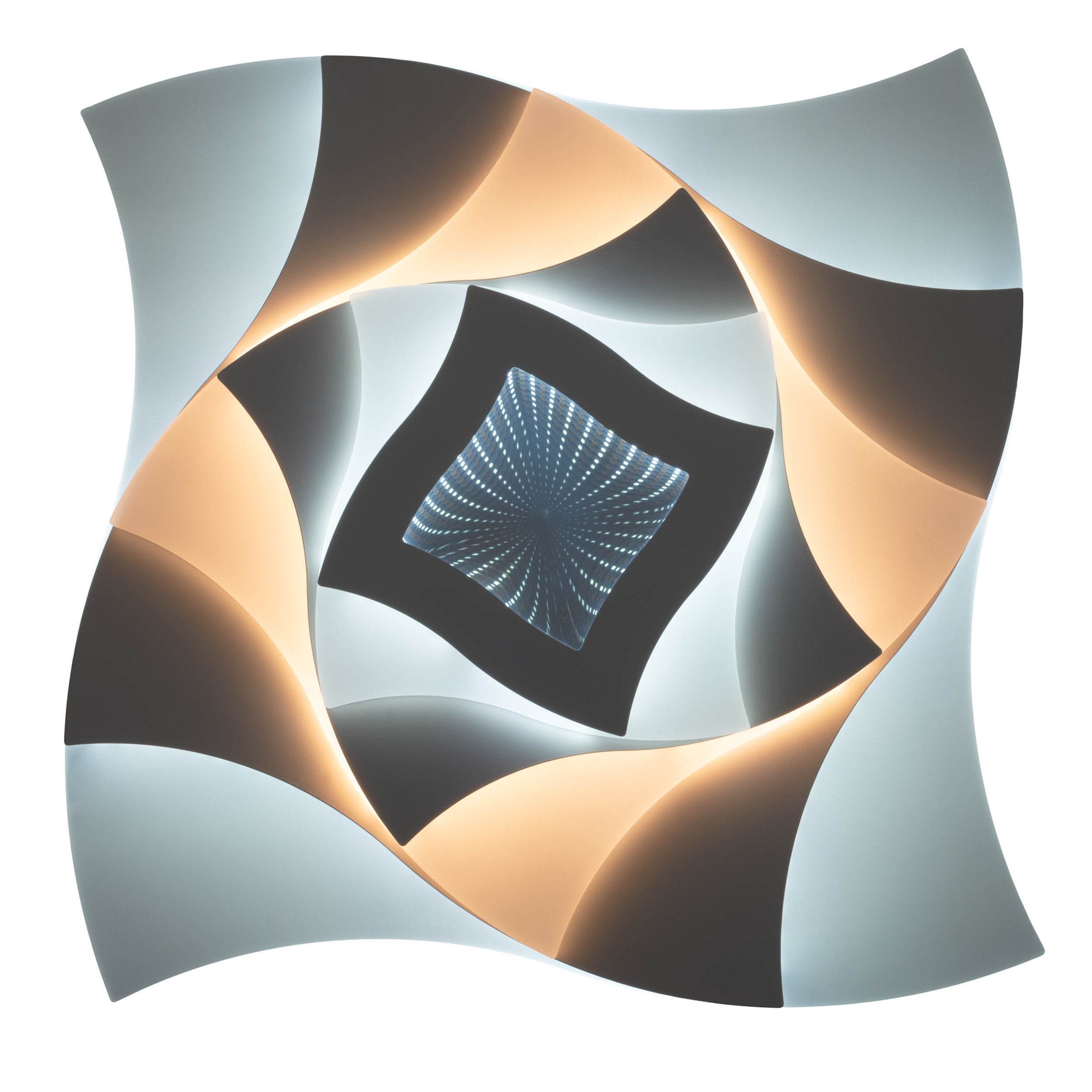 näve »Liora« LED-Modul 1 Stk. warmweiß - kaltweiß 3D-Effekt, CCT, Memory, Nachtlicht, dimmbar per Fernbedienung, weiß