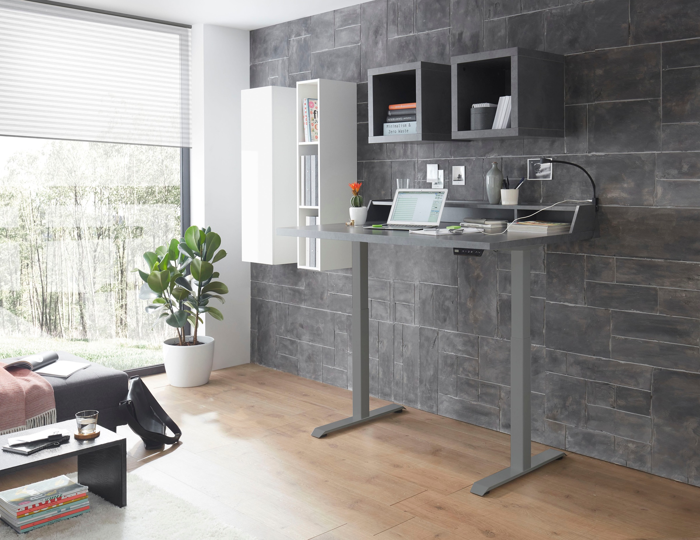 Mäusbacher Schreibtisch »Big System Office«, Breite 120 cm, elektrisch höhenverstellbar
