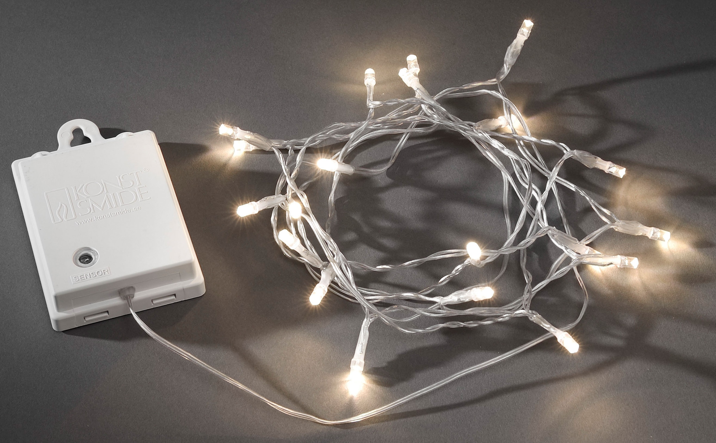 transparentes kaufen KONSTSMIDE 80 LED-Lichterkette für den Dioden, warmweiße Kabel aussen«, Außenbereich, auf »Weihnachtsdeko Rechnung